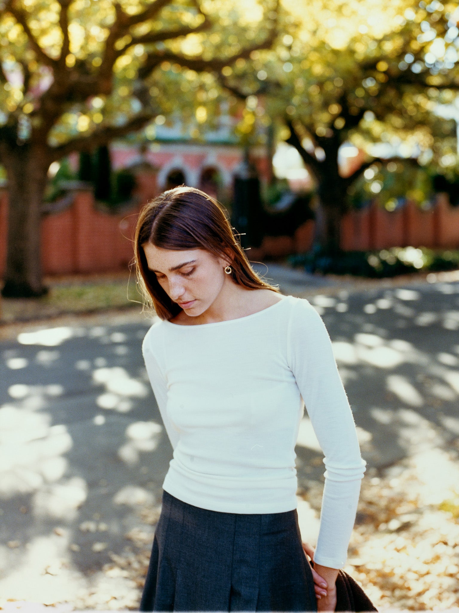 Recently in Stock - Laina Australian Cream Rib Merino Boatneck Top
