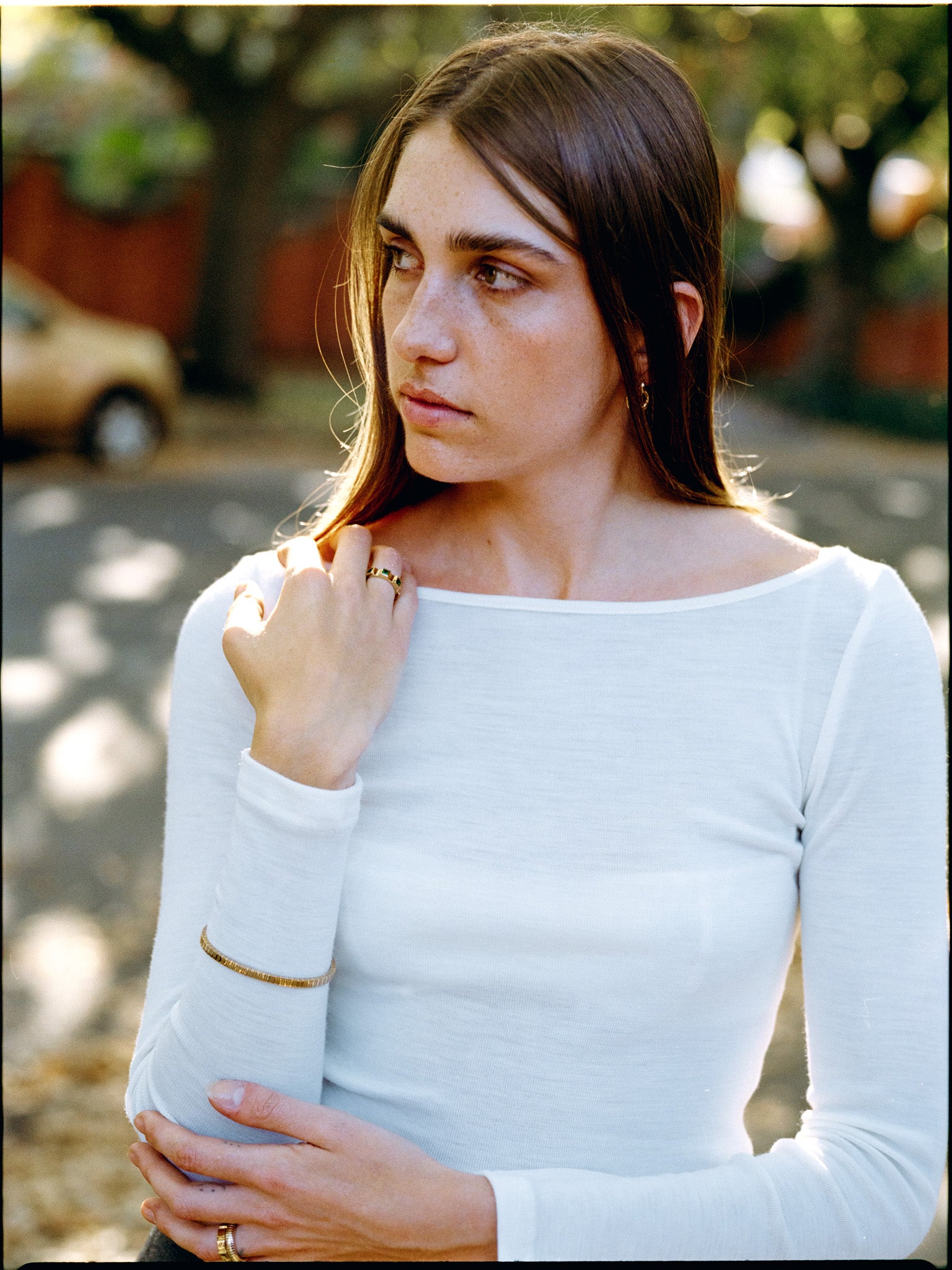 Pre-Order Laina Australian Cream Rib Merino Boatneck Top
