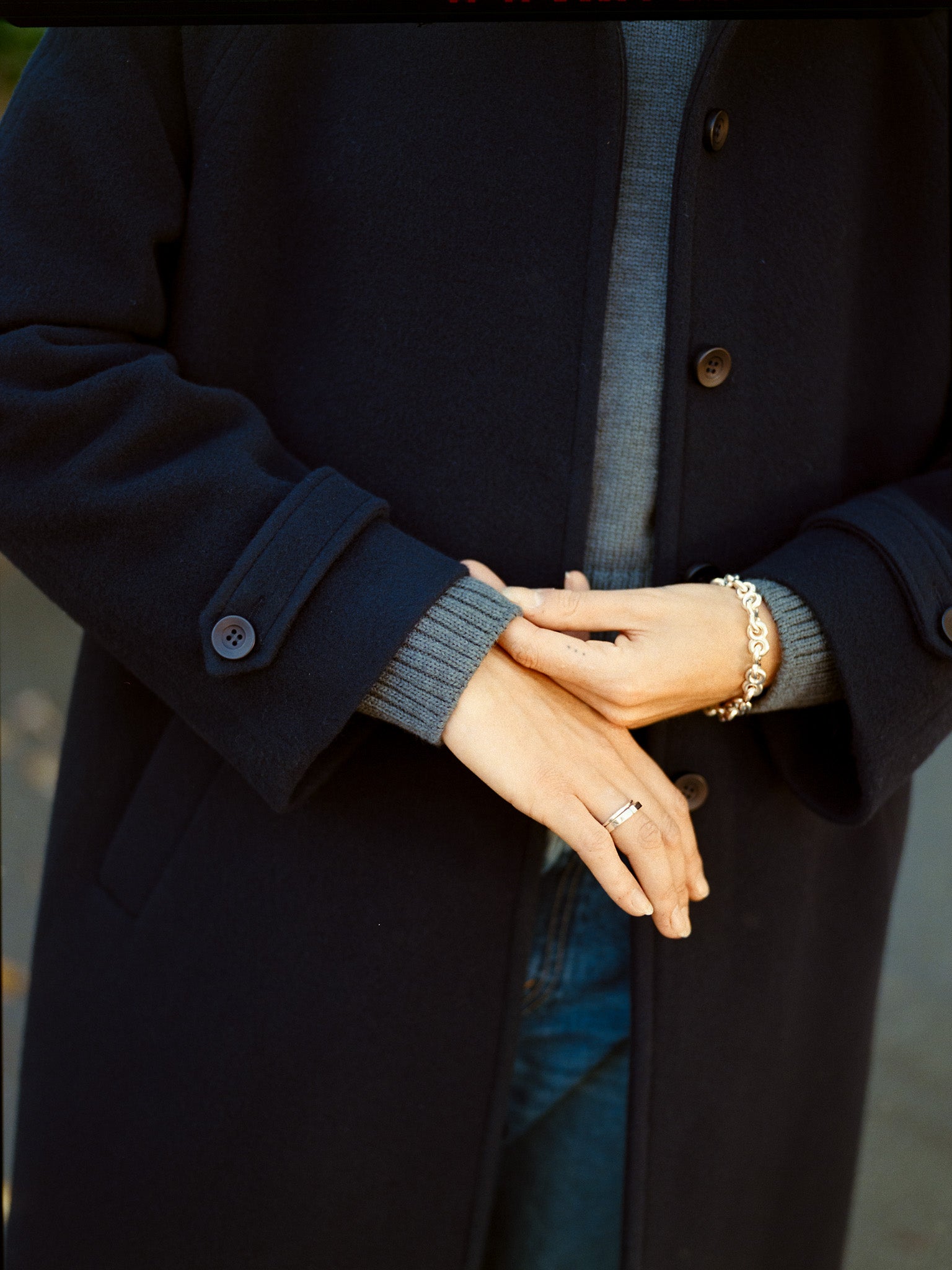 Recently in stock Lui Navy Japanese Wool Coat