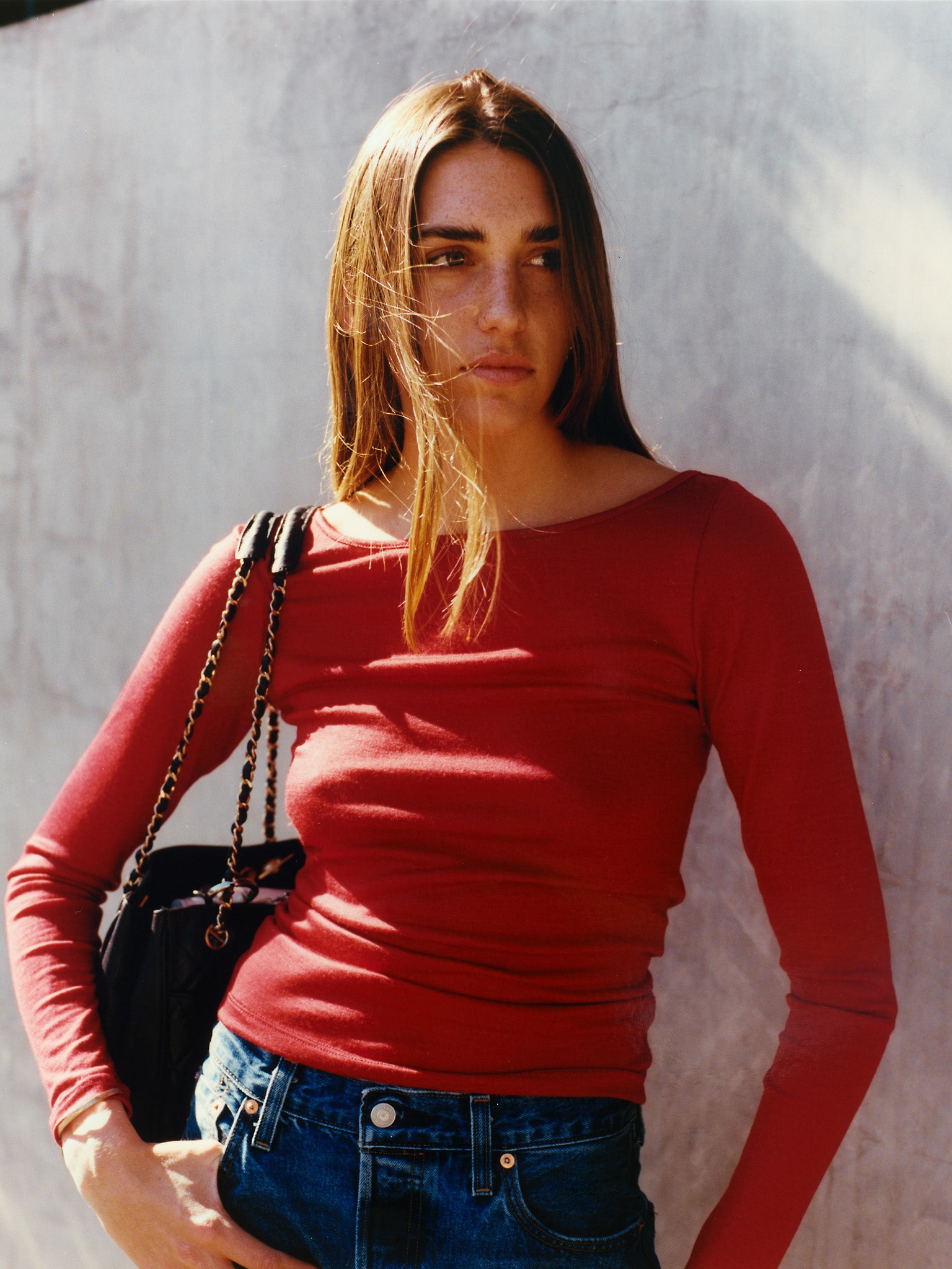 Pre-Order Laina Australian Red Merino Boatneck Top