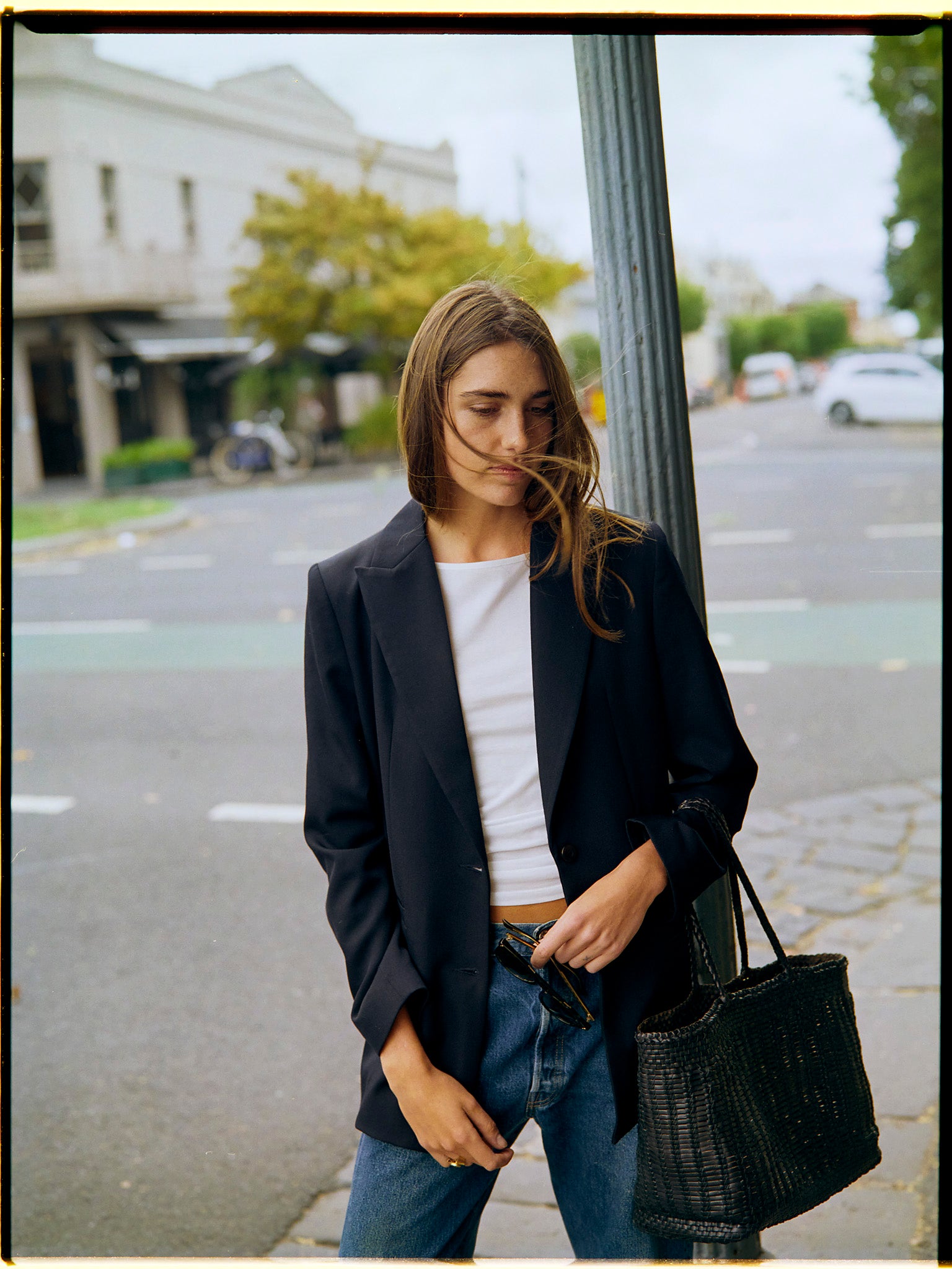 Pre-Order Fred Navy Japanese Twill Wool Blazer