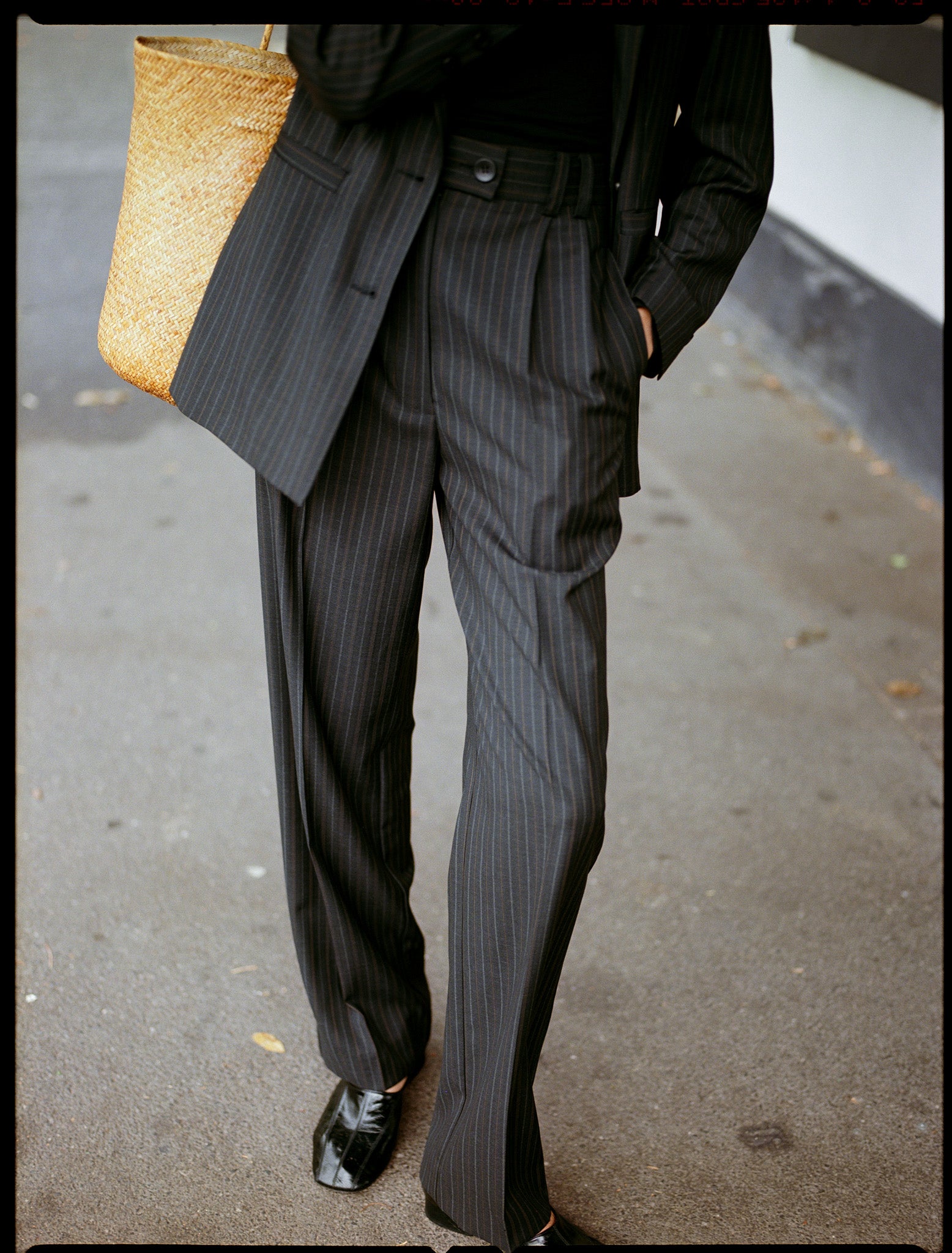 Limited Edition - Fred Italian Charcoal Stripe Wool Blazer