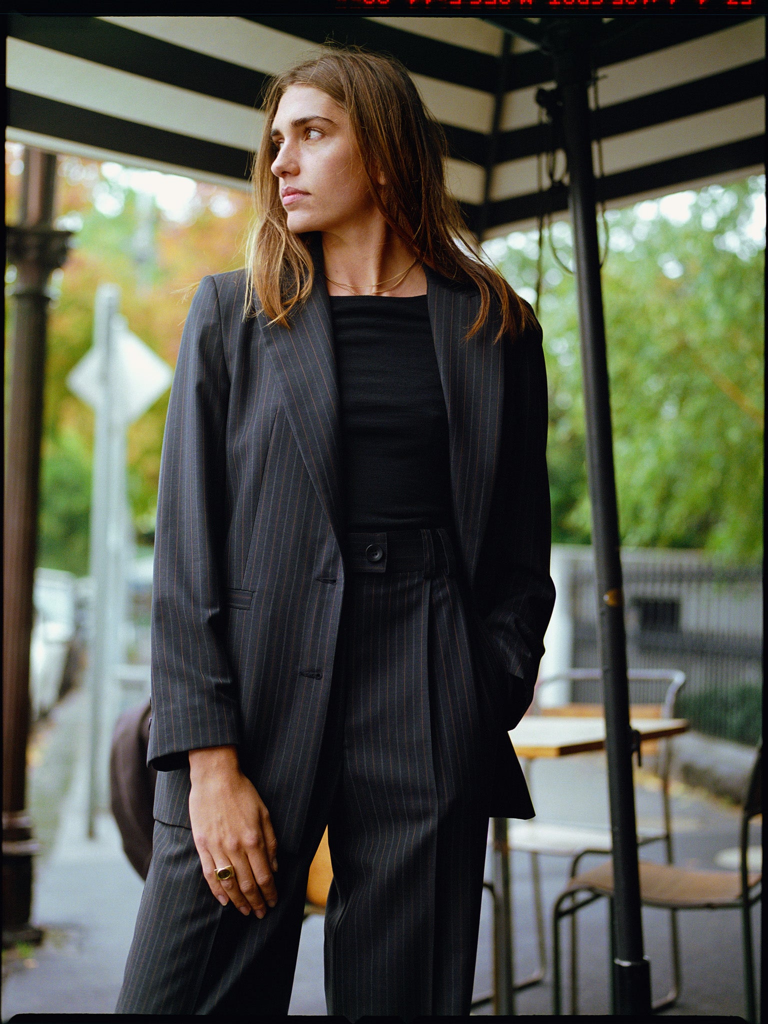 Limited Edition - Fred Italian Charcoal Stripe Wool Blazer