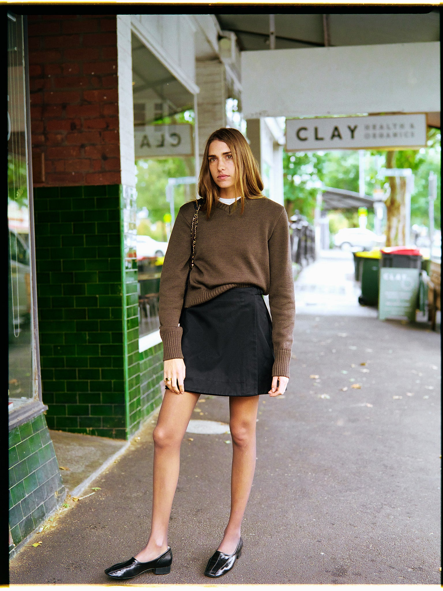 Gabe Black Japanese Cotton Skirt
