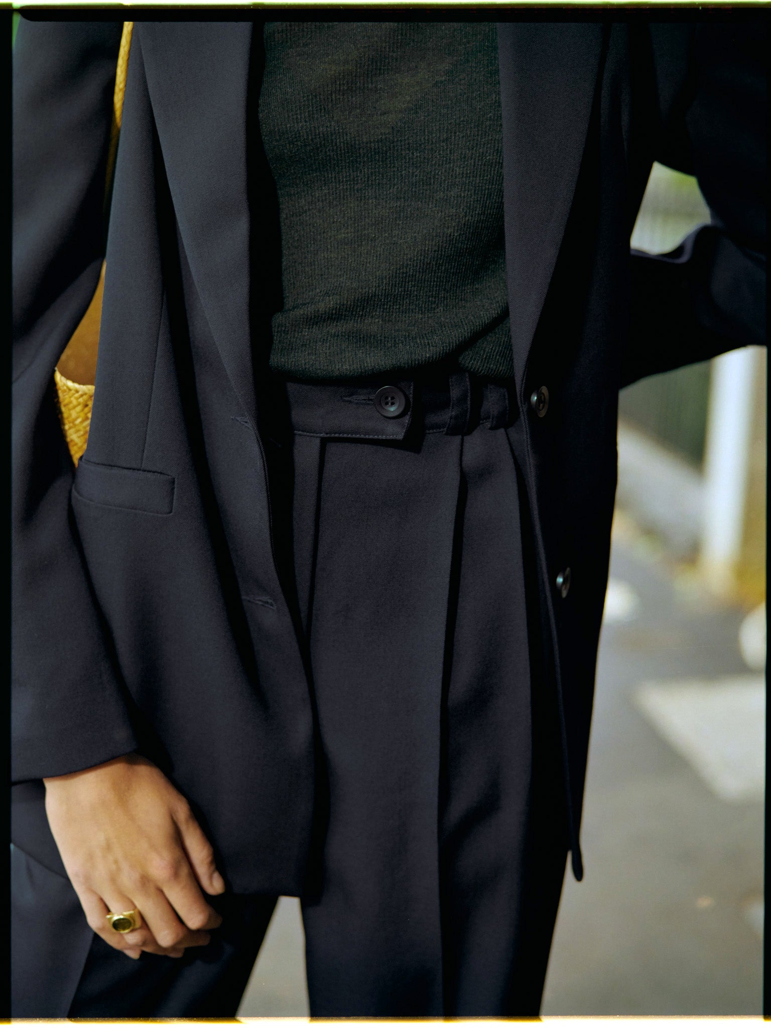 Pre-Order Fred Navy Japanese Twill Wool Blazer