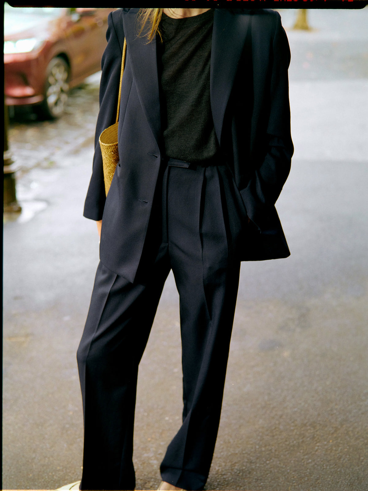 Recently Back in Stock - Yu Tailored Navy Japanese Twill Wool Pants