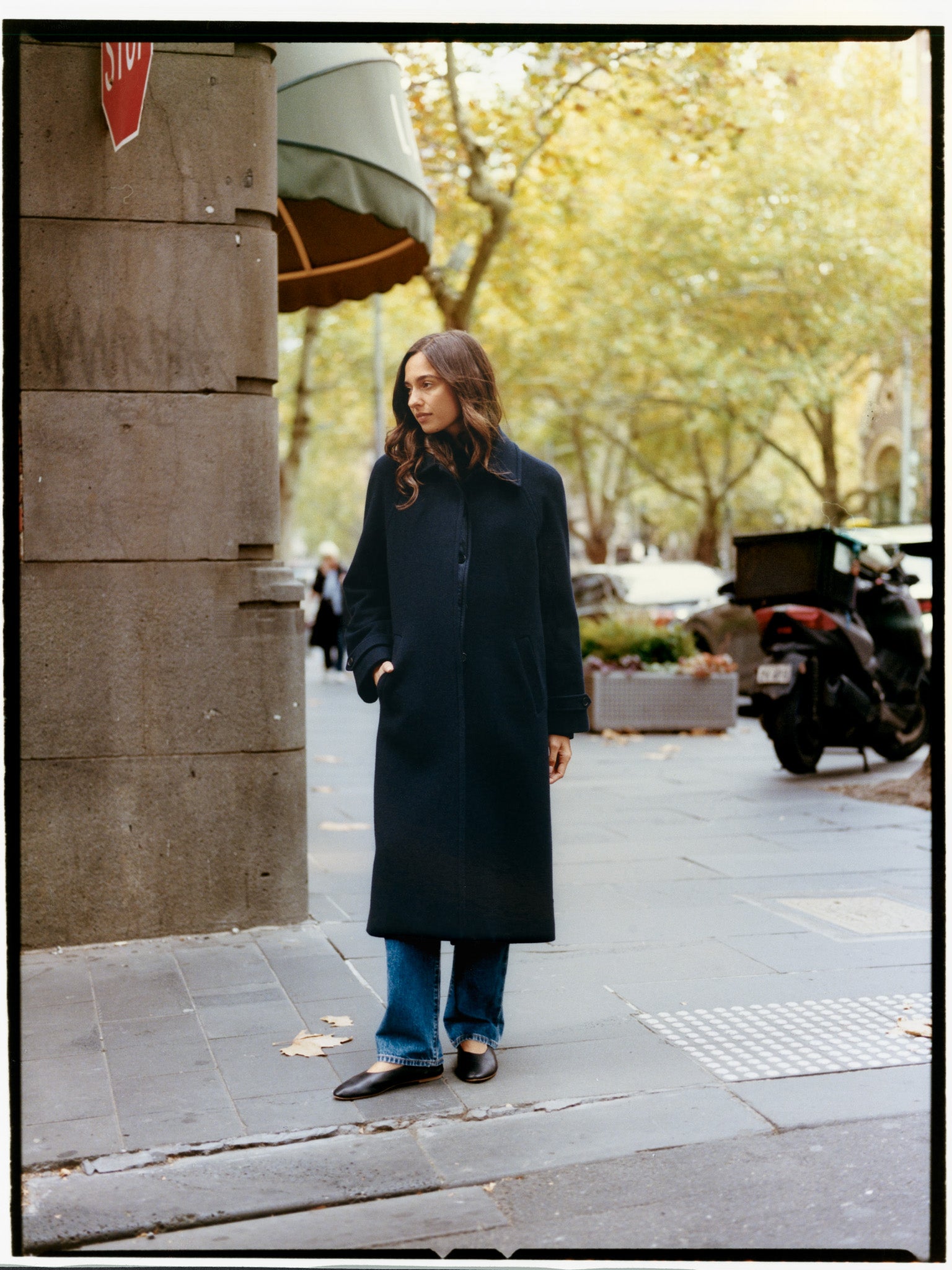 Recently in Stock Lui Navy Japanese Wool Coat