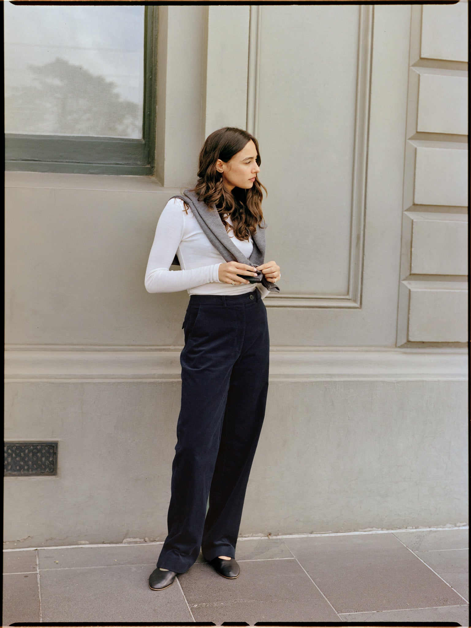 Recently in Stock - Laina Australian Cream Rib Merino Boatneck Top