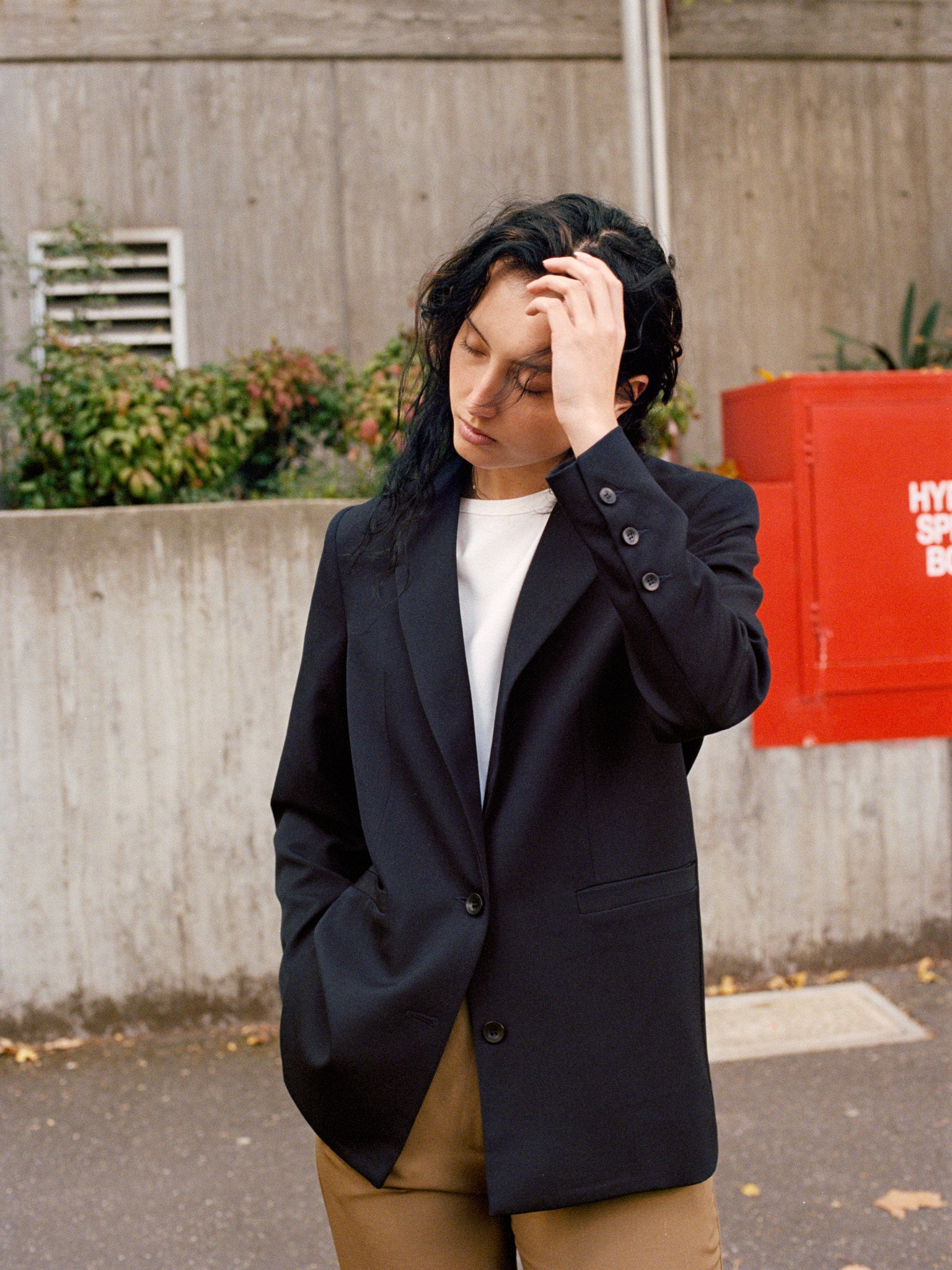 Pre-Order Fred Navy Japanese Twill Wool Blazer