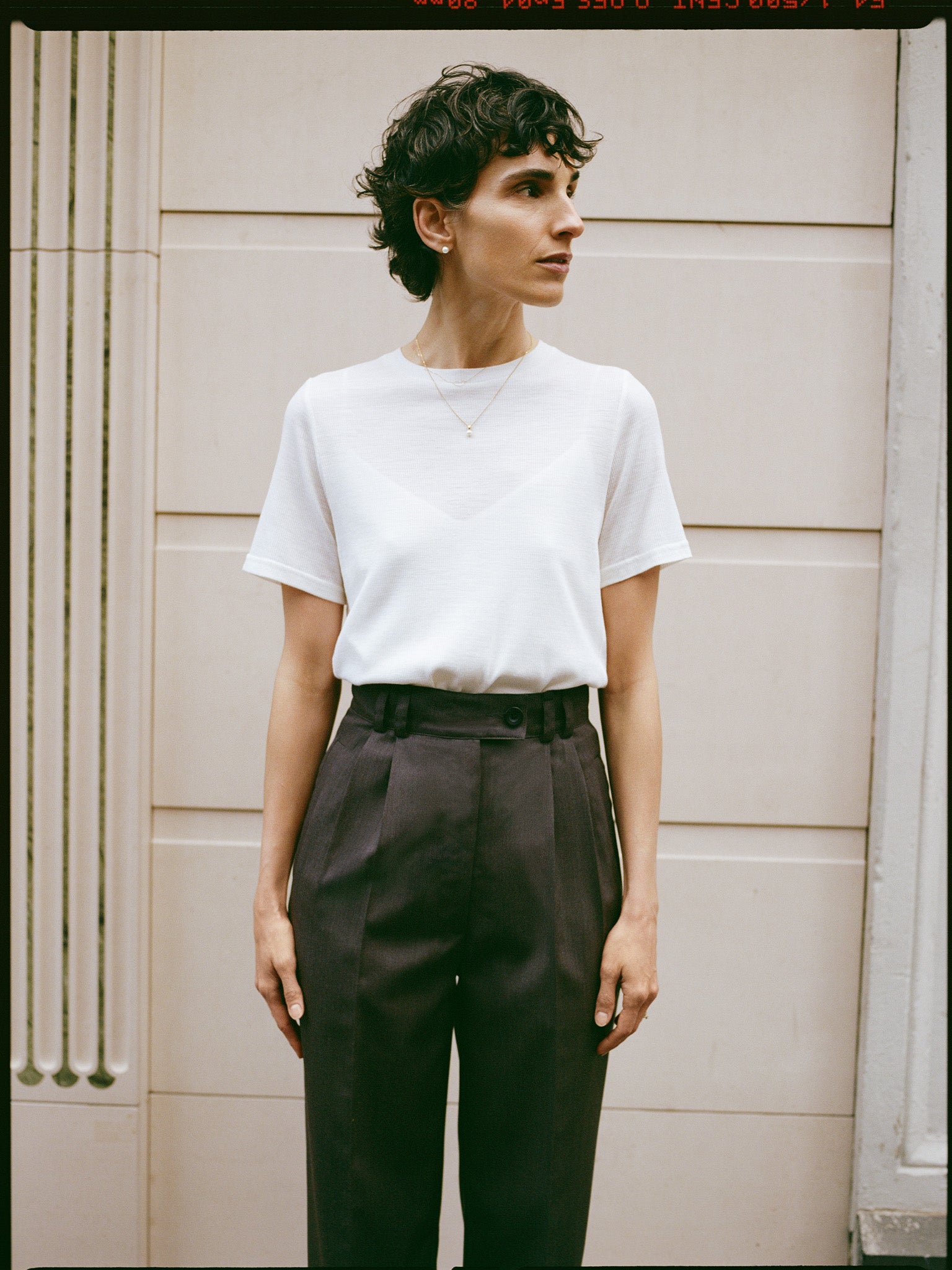 Recently Back in Stock - Jim Fine Cream Australian Merino Rib T