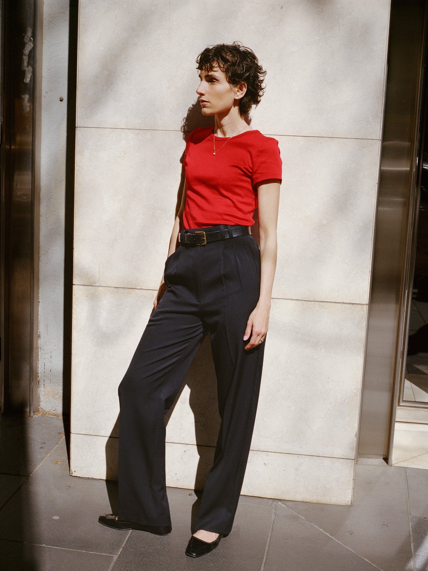 Yu Tailored Navy Japanese Twill Wool Pants