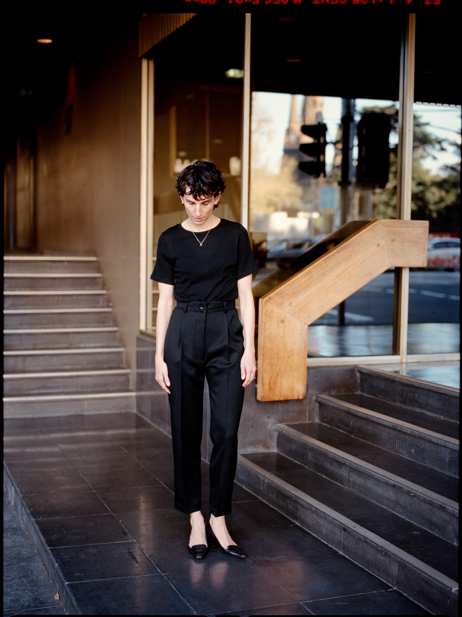 Luc Black Japanese Wool Twill Ciggie Pants