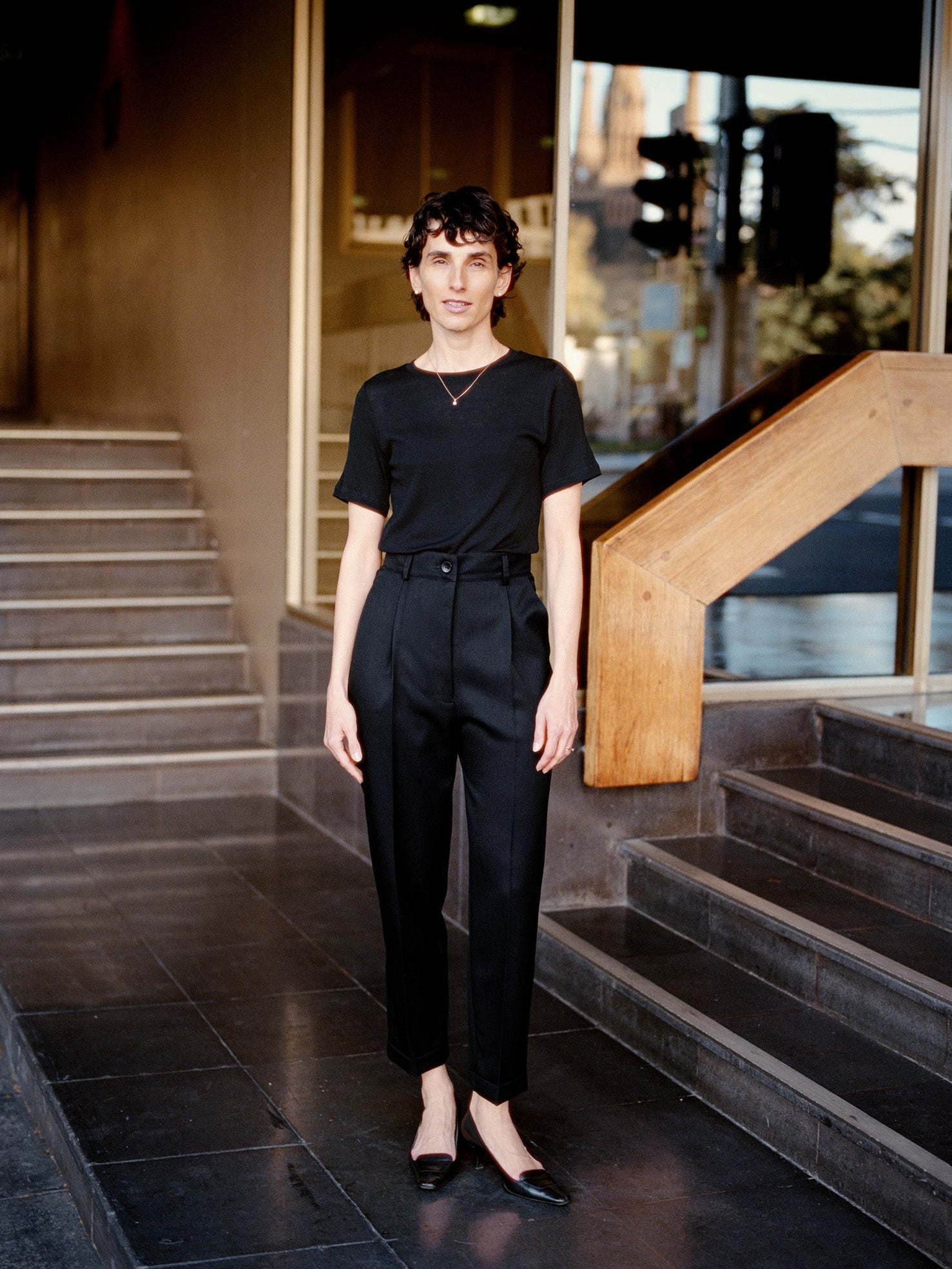 Luc Black Japanese Wool Twill Ciggie Pants