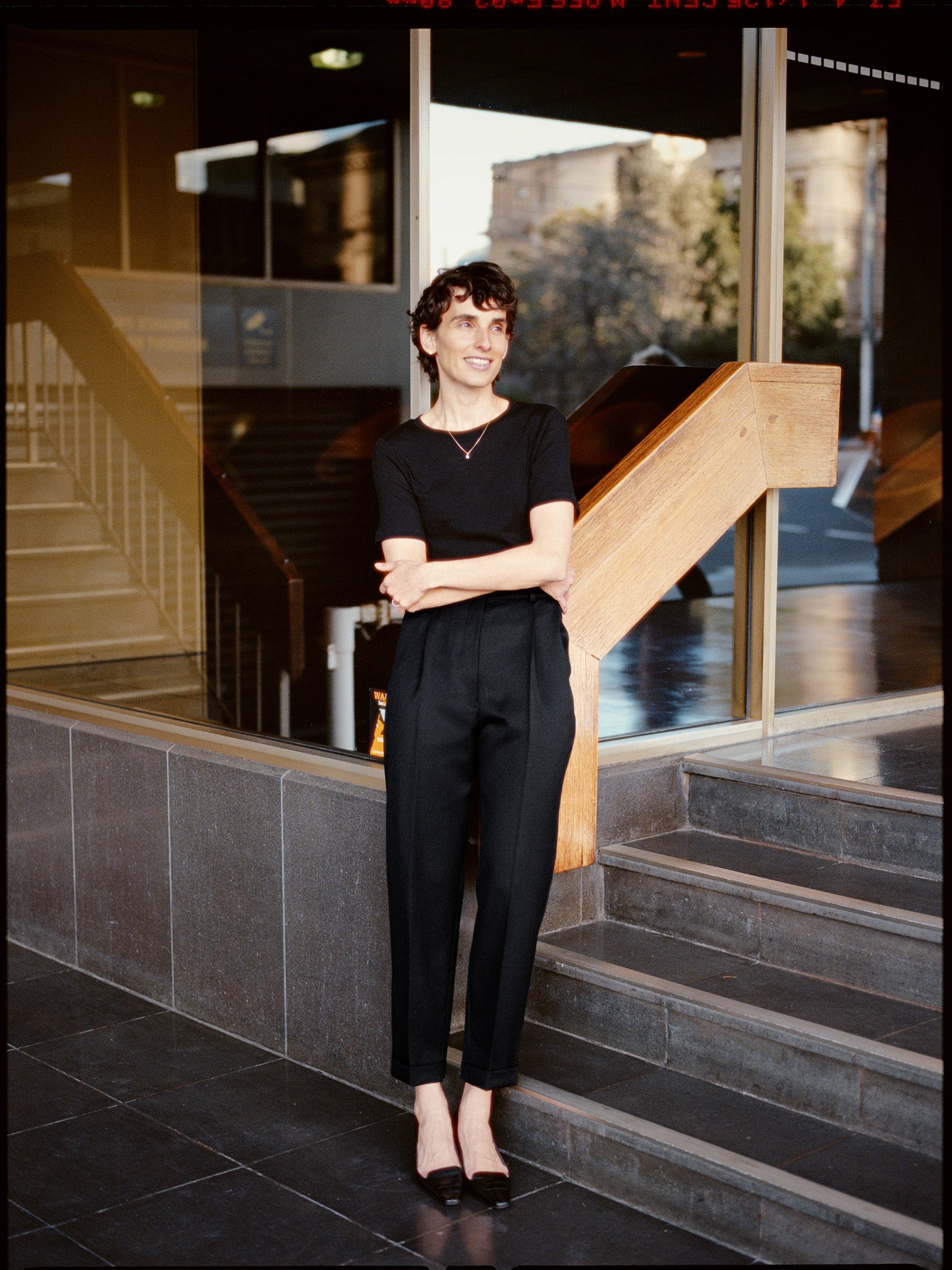 Luc Black Japanese Wool Twill Ciggie Pants