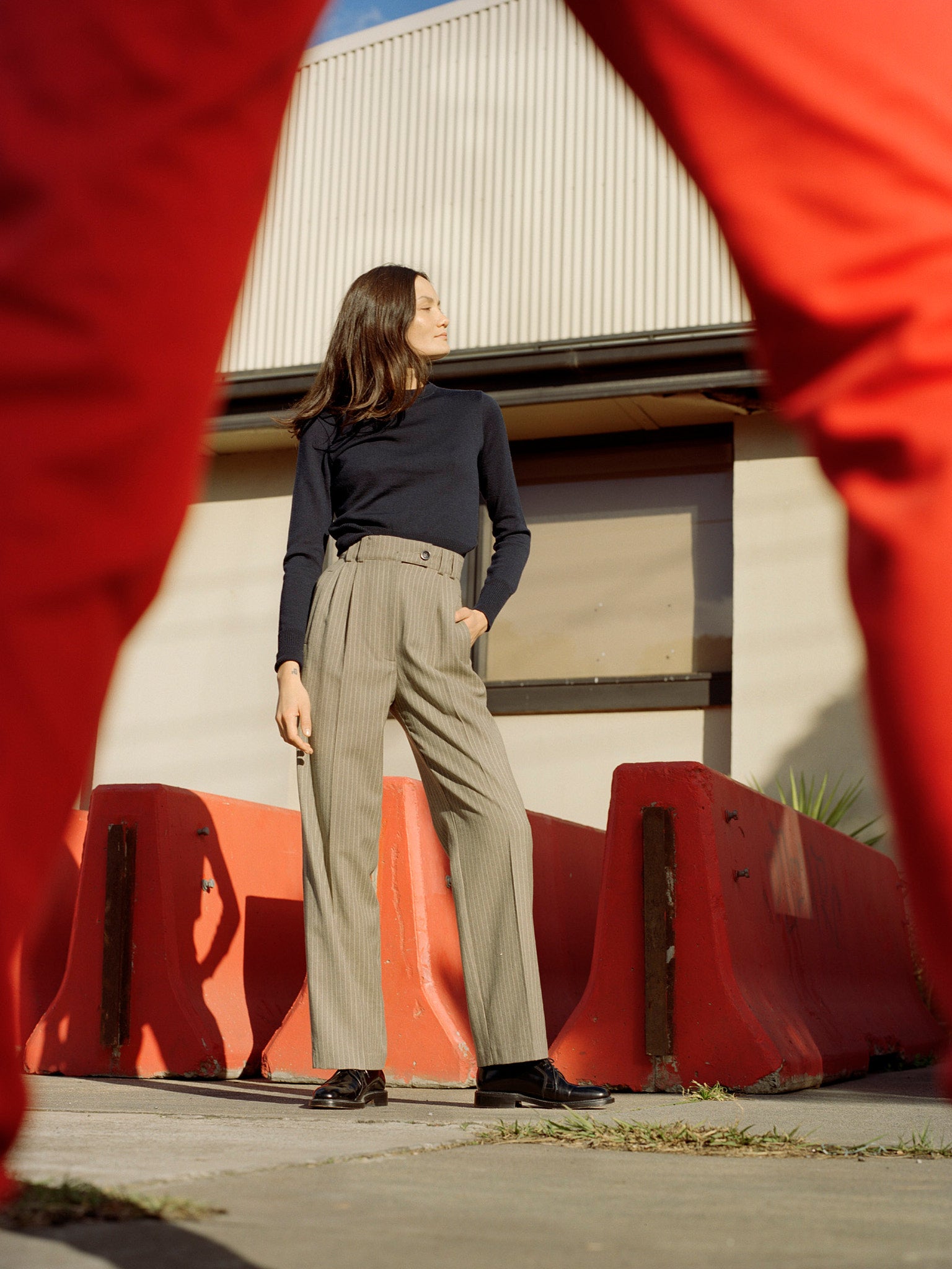 Rufus Navy Italian Merino Knit