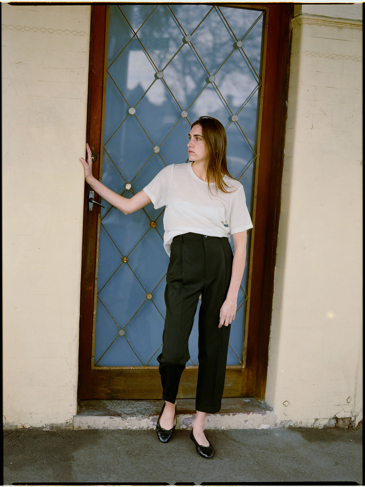 Recently Back in Stock - Luc Black Japanese Wool Twill Ciggie Pants