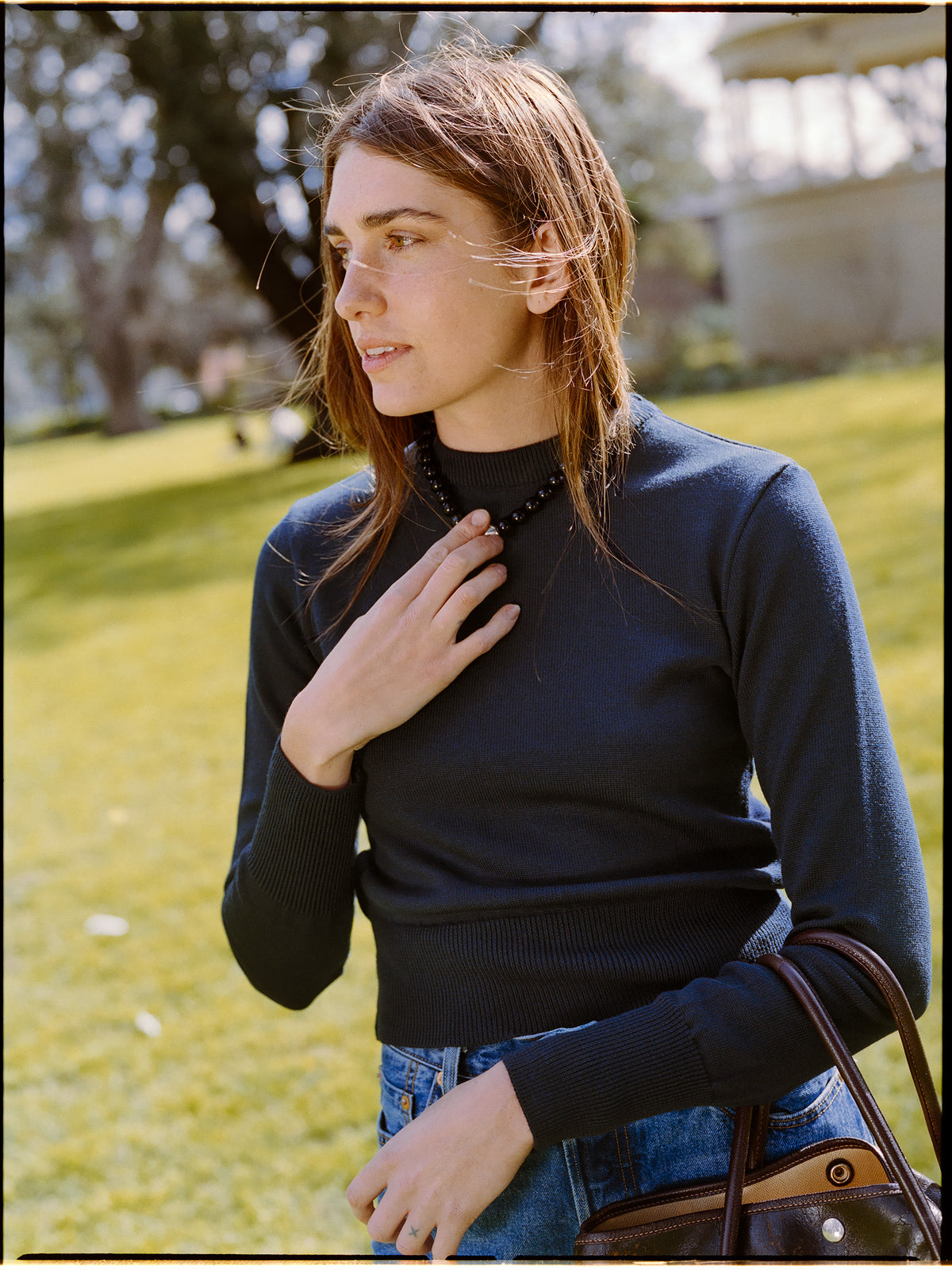 Recently Back in Stock - Rufus Navy Italian Merino Knit
