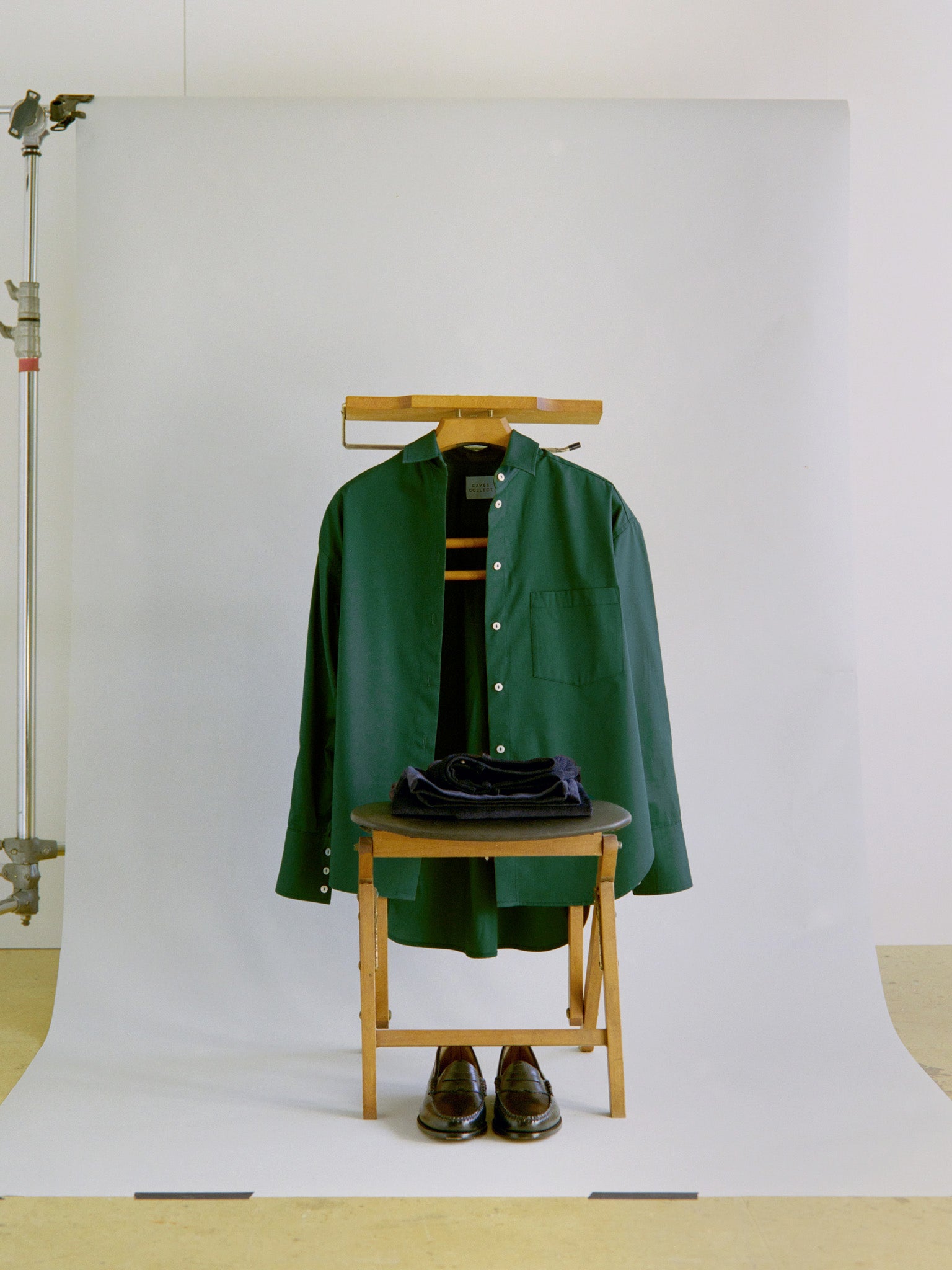 Pre-Order Limited Edition Artist Green Japanese Cotton Mid-Weight Twill Shirt