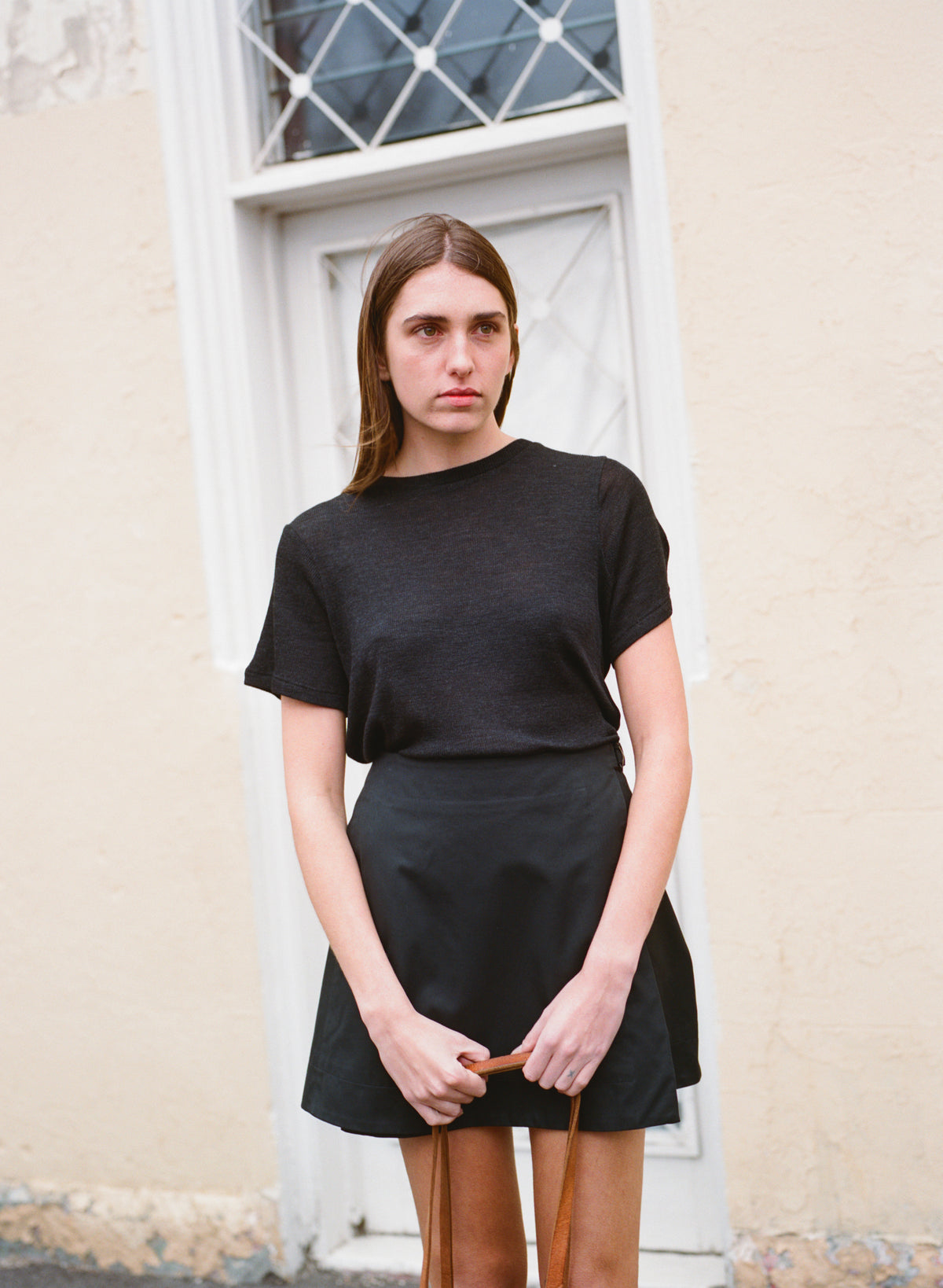 Recently Back in Stock - Jim Fine Charcoal Australian Merino Rib T