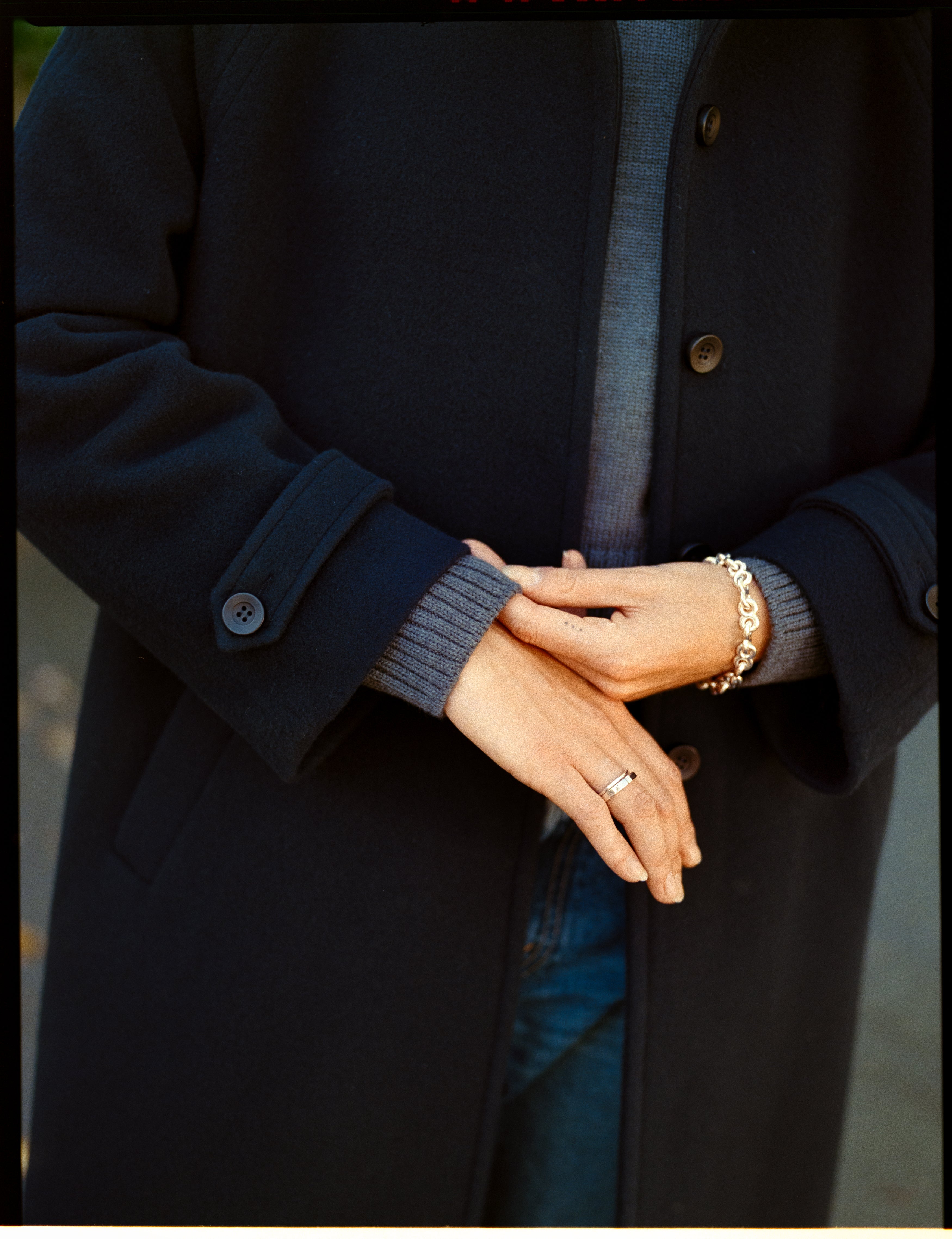 Pre-Order Lui Navy Japanese Wool Coat