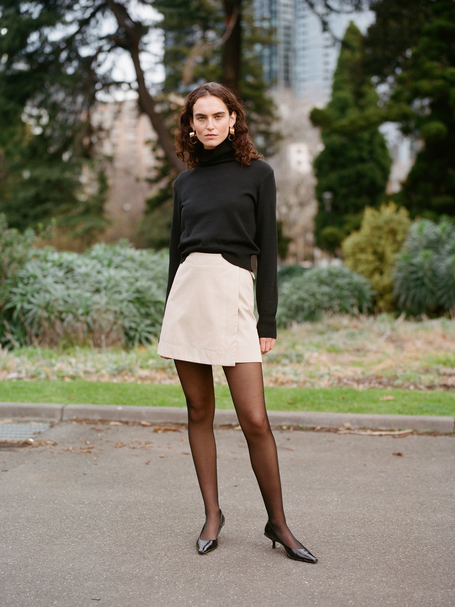 Izzy Black Italian Merino Knit