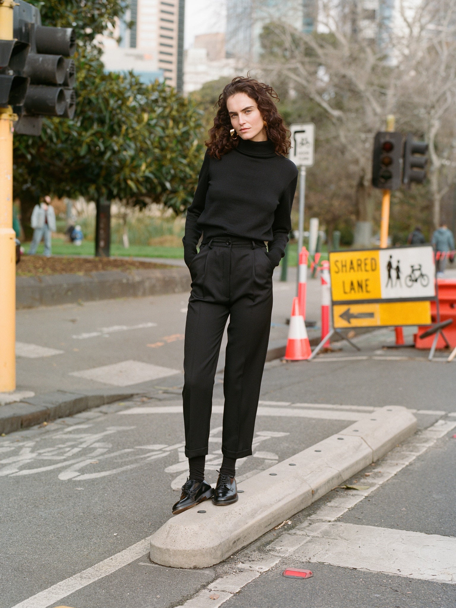 Izzy Black Italian Merino Knit
