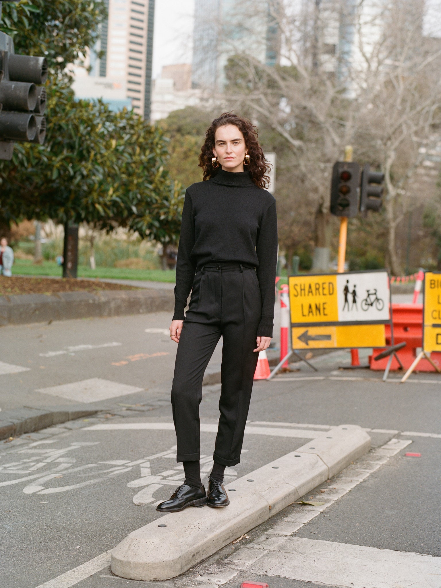 Izzy Black Italian Merino Knit