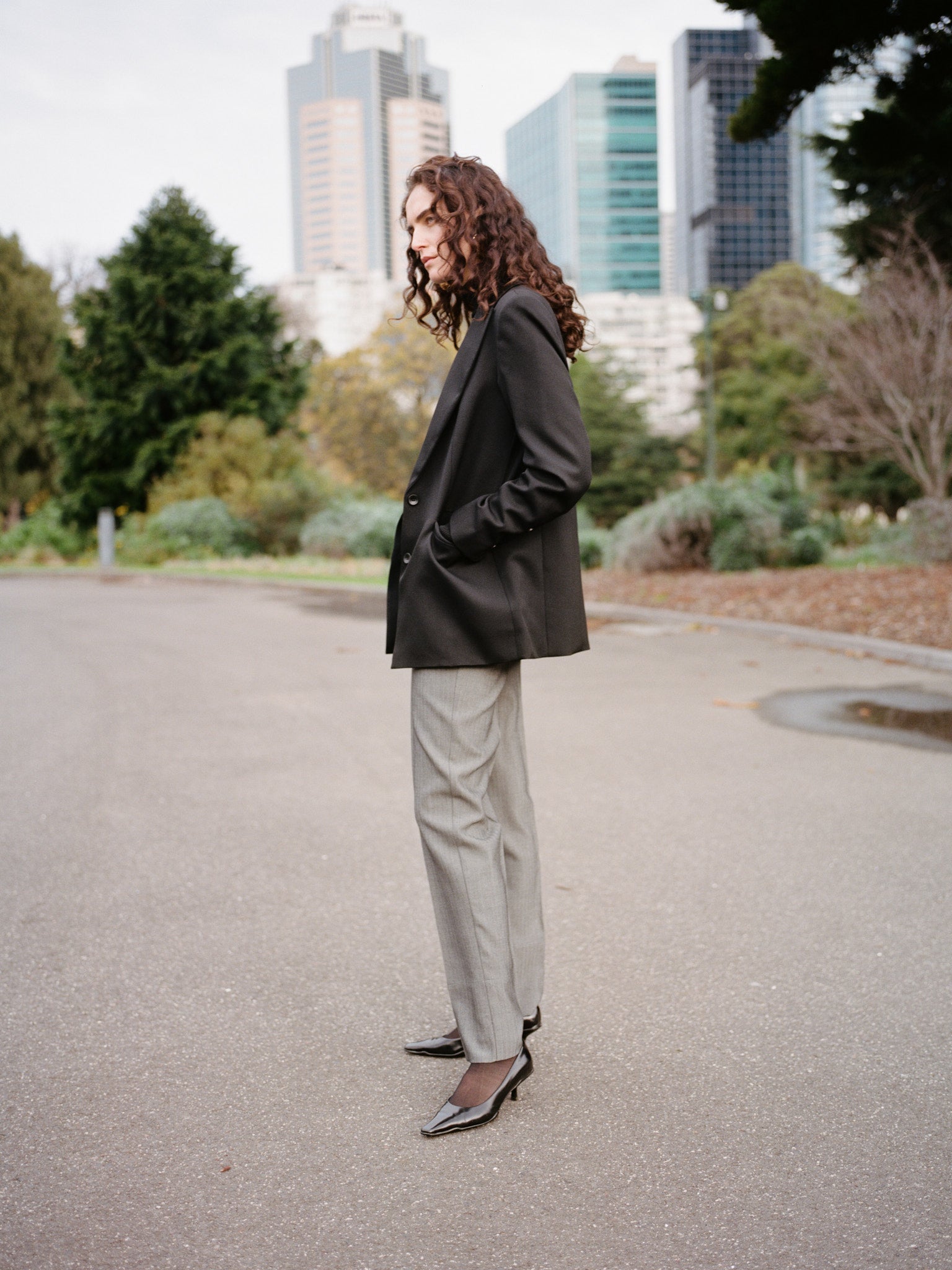 Recently Back in Stock - Fred Black Japanese Twill Wool Blazer