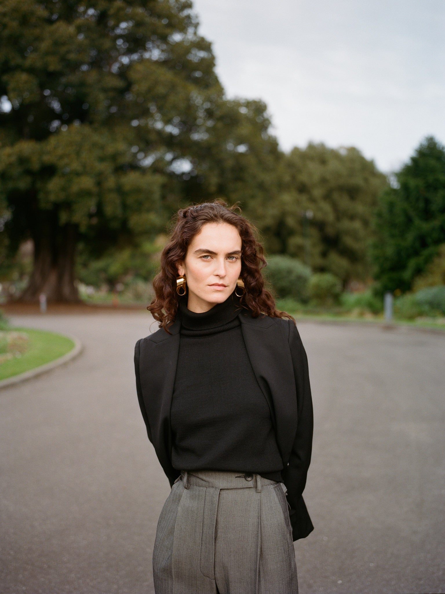 Izzy Black Italian Merino Knit