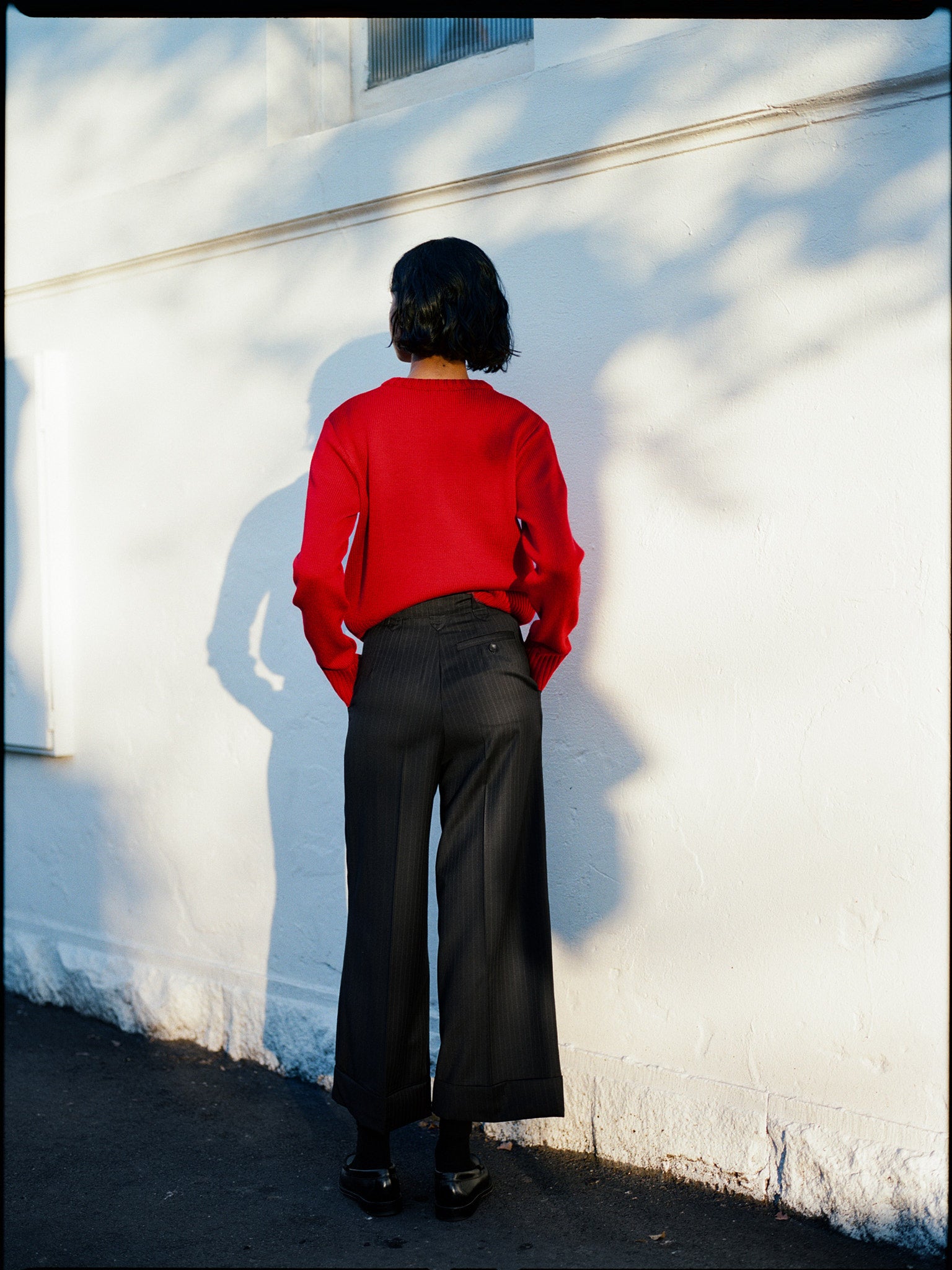 Jonny Tomato Italian Merino V Knit