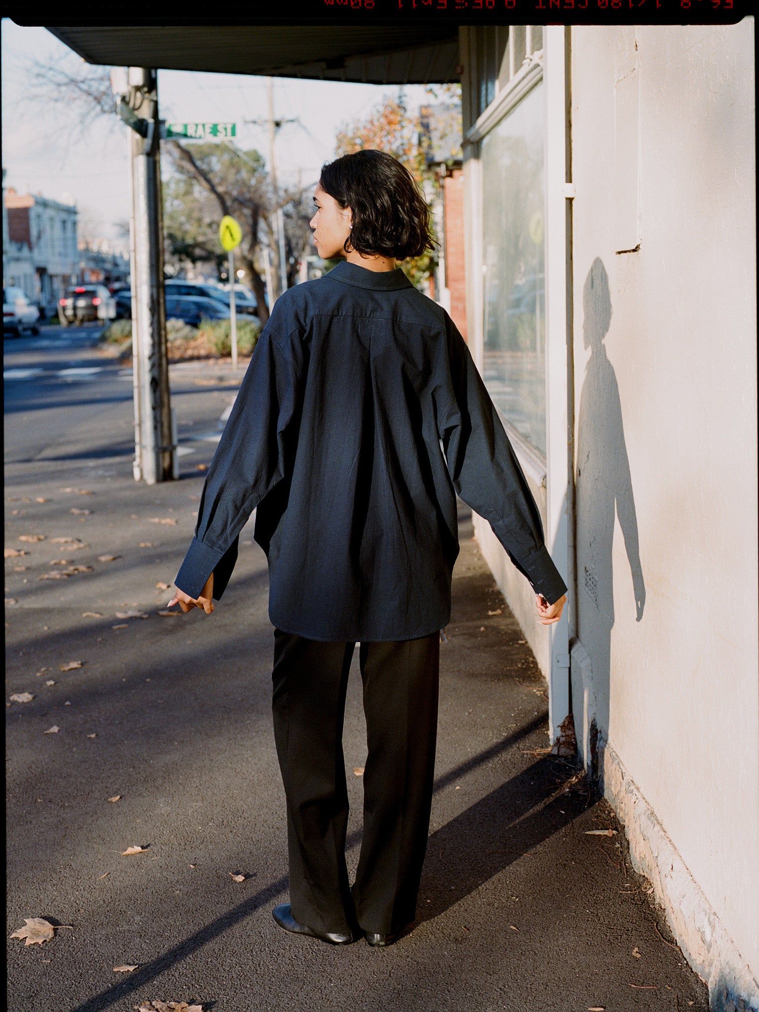Artist Navy Seersucker Japanese Cotton Shirt