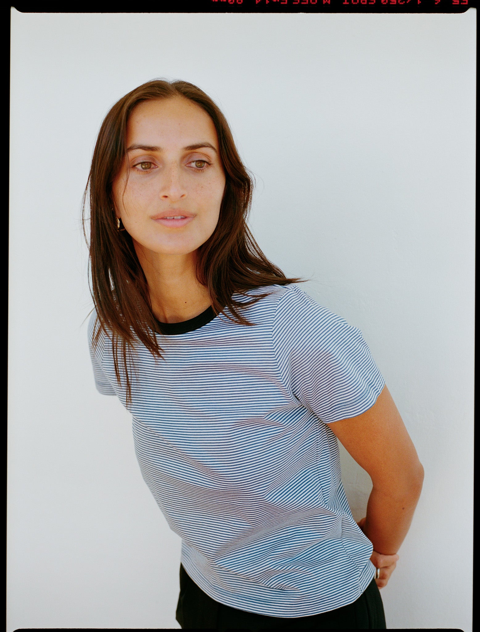 Recently in Stock - Jim Blue Stripe Japanese Cotton T