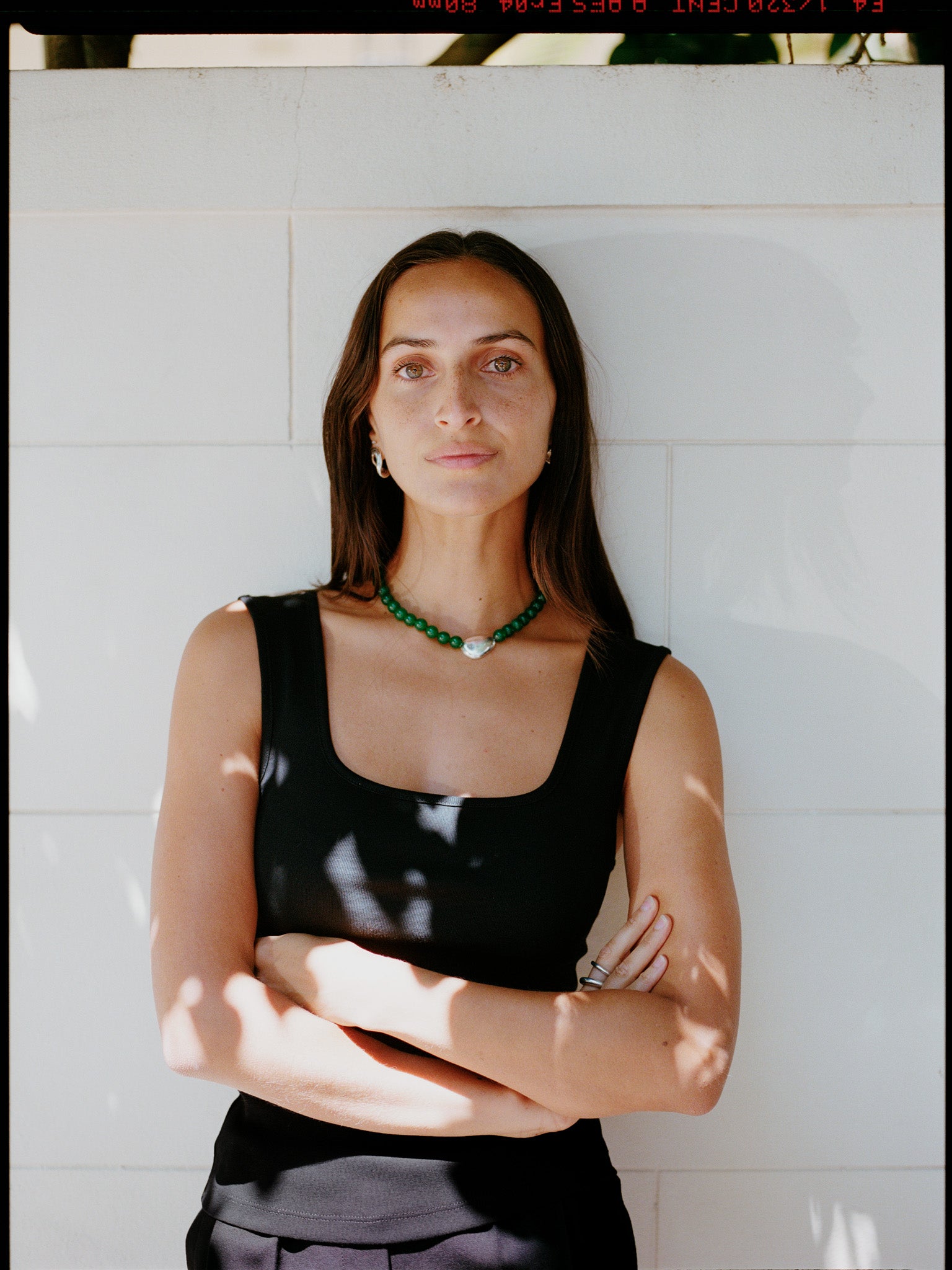 Recently in Stock - Edith Black Cotton Singlet