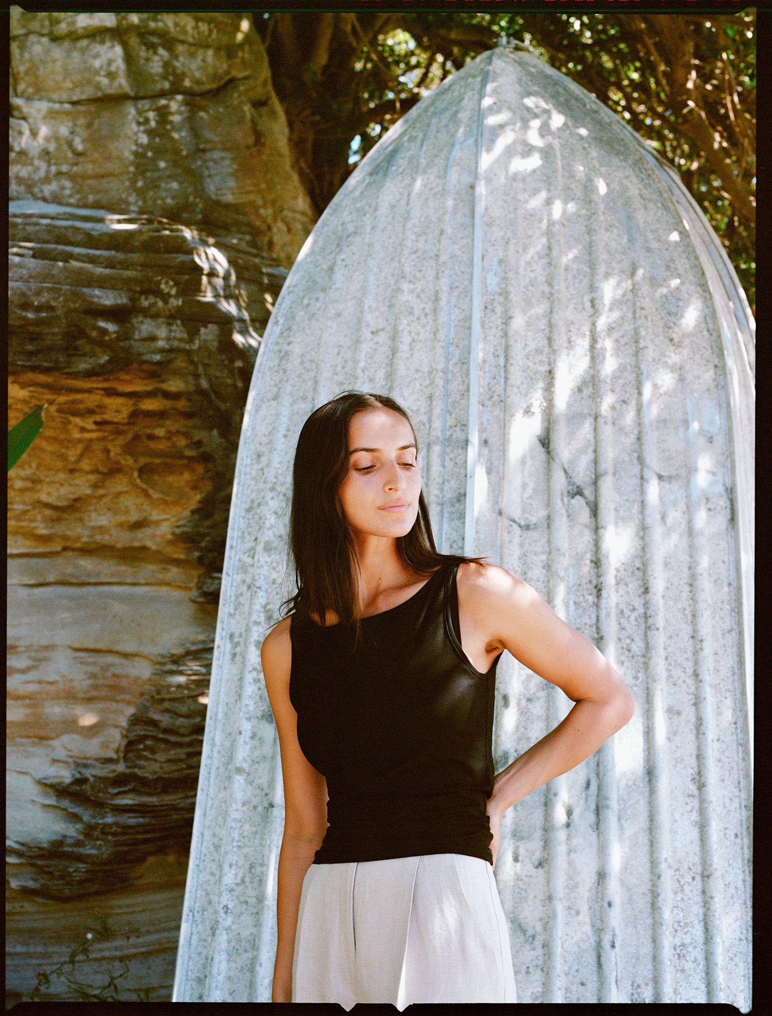 Recently Back in Stock - Etta Black Cotton Top