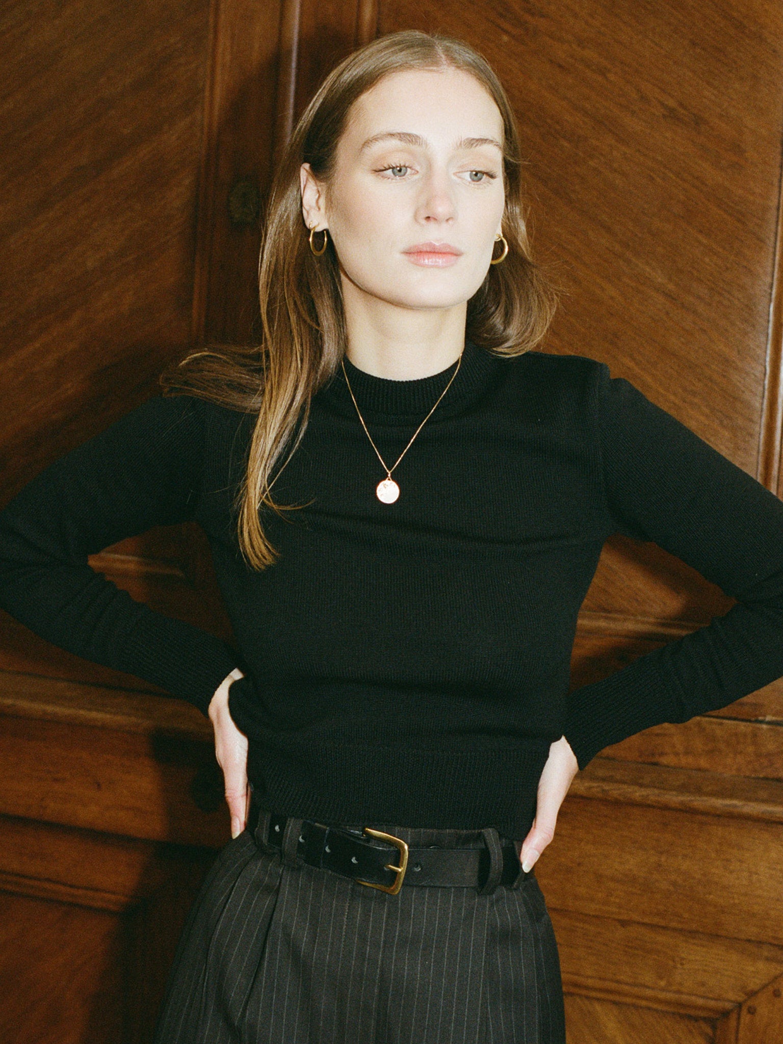 Rufus Black Italian Merino Knit