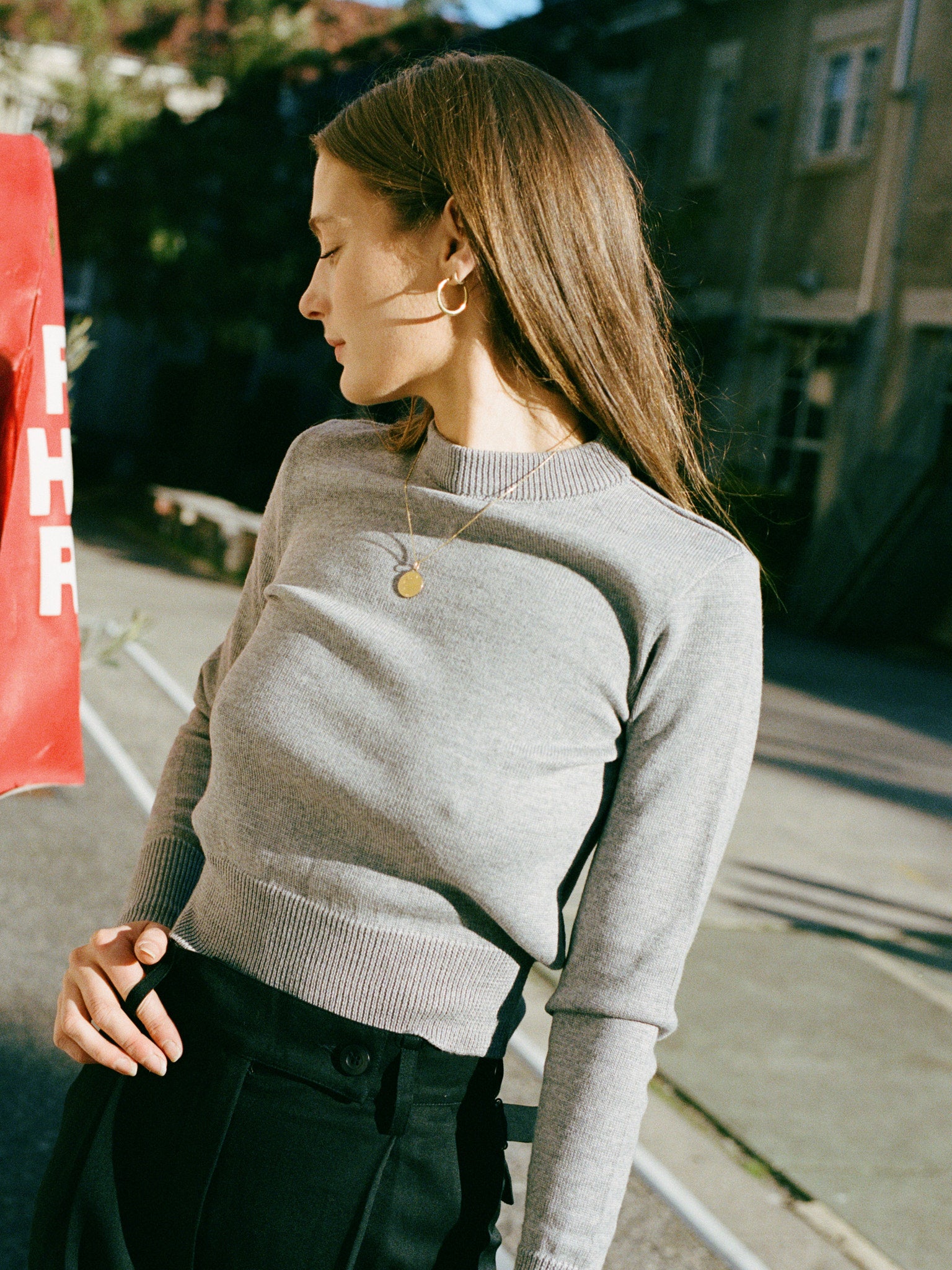 Rufus Grey Italian Merino Knit