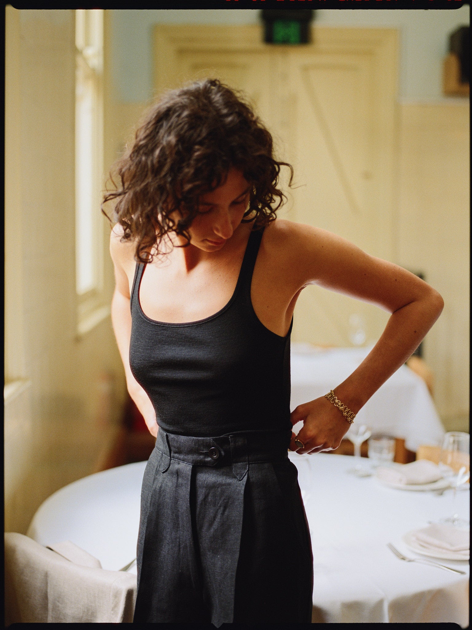 Pre-Order Leah Singlet Black Merino