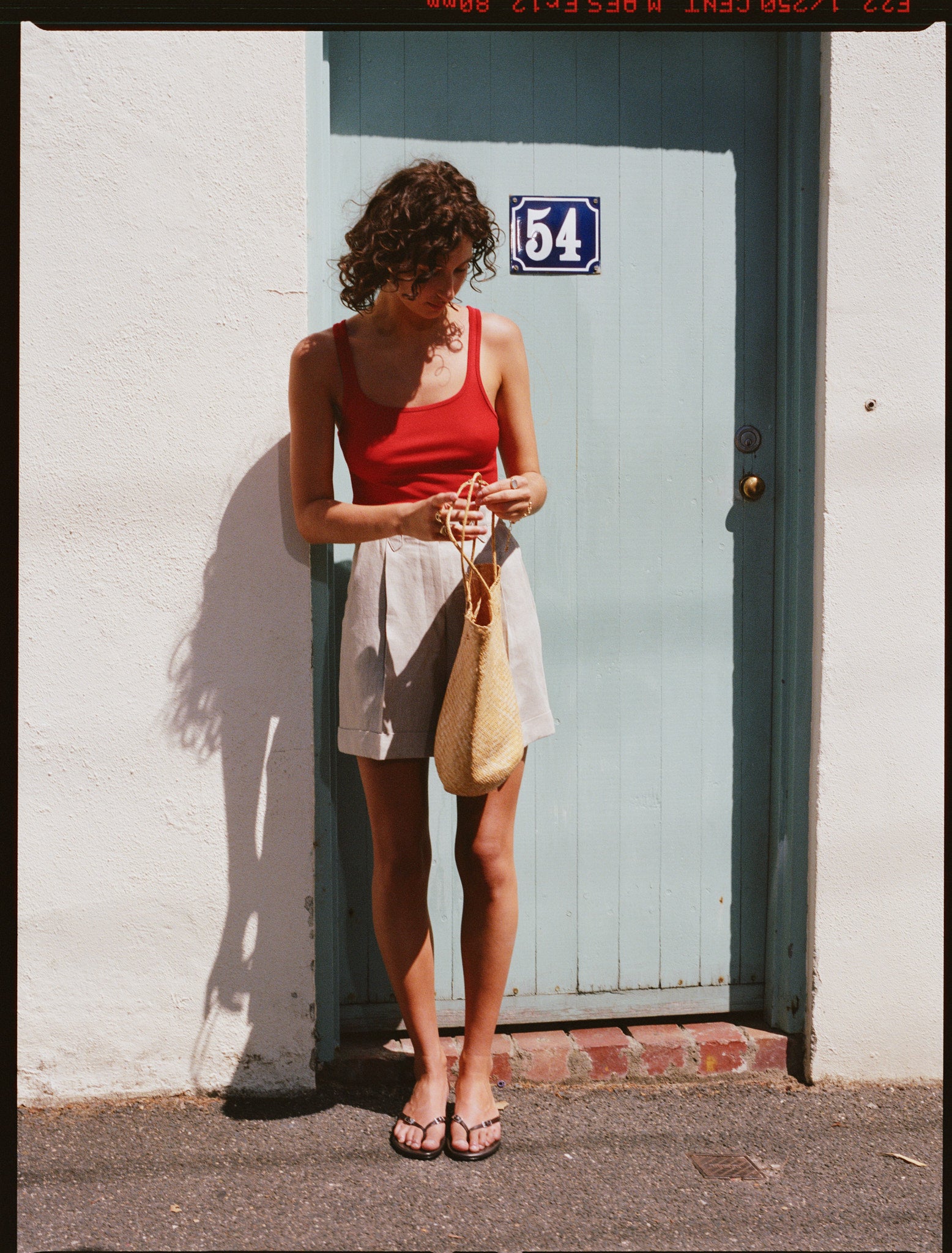 Pre-Order Leah Singlet Tomato Merino