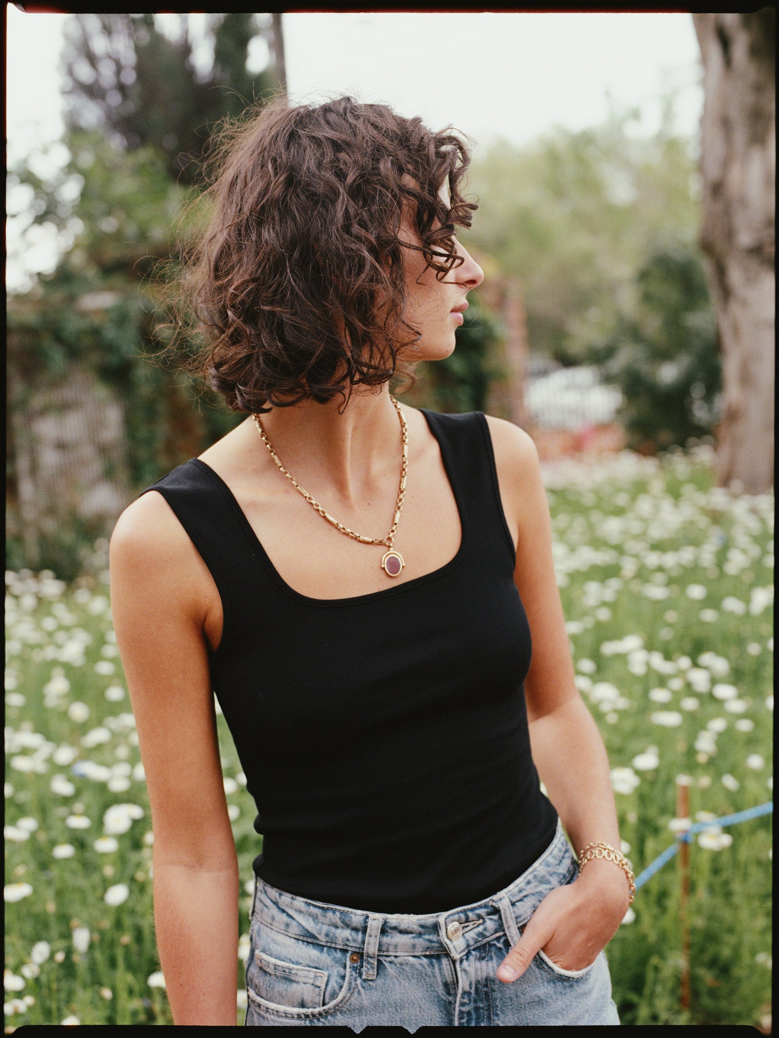 Pre-Order Edith Black Cotton Top