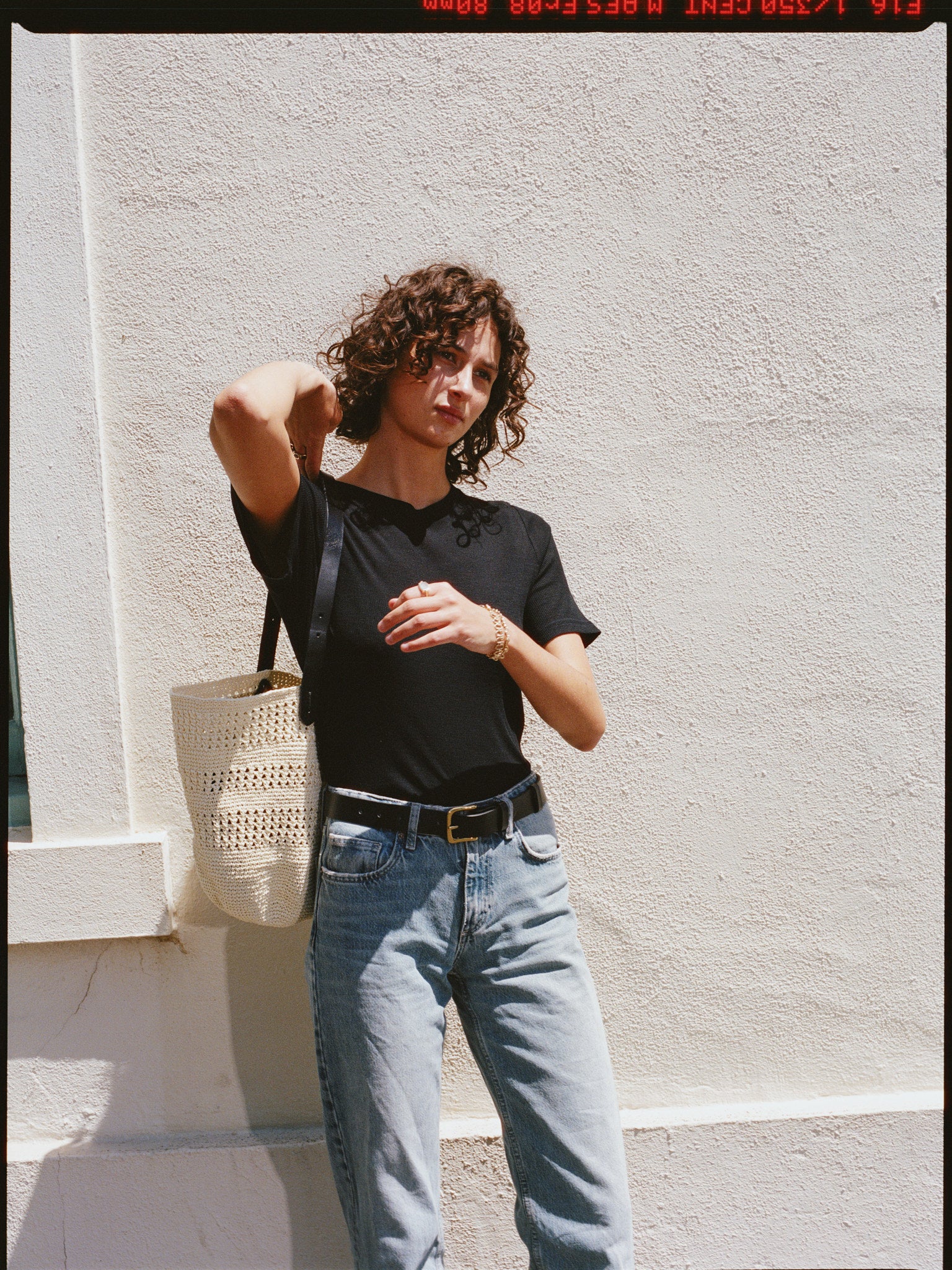 Recently Back in Stock - Jim Fine Black Australian Merino Rib T