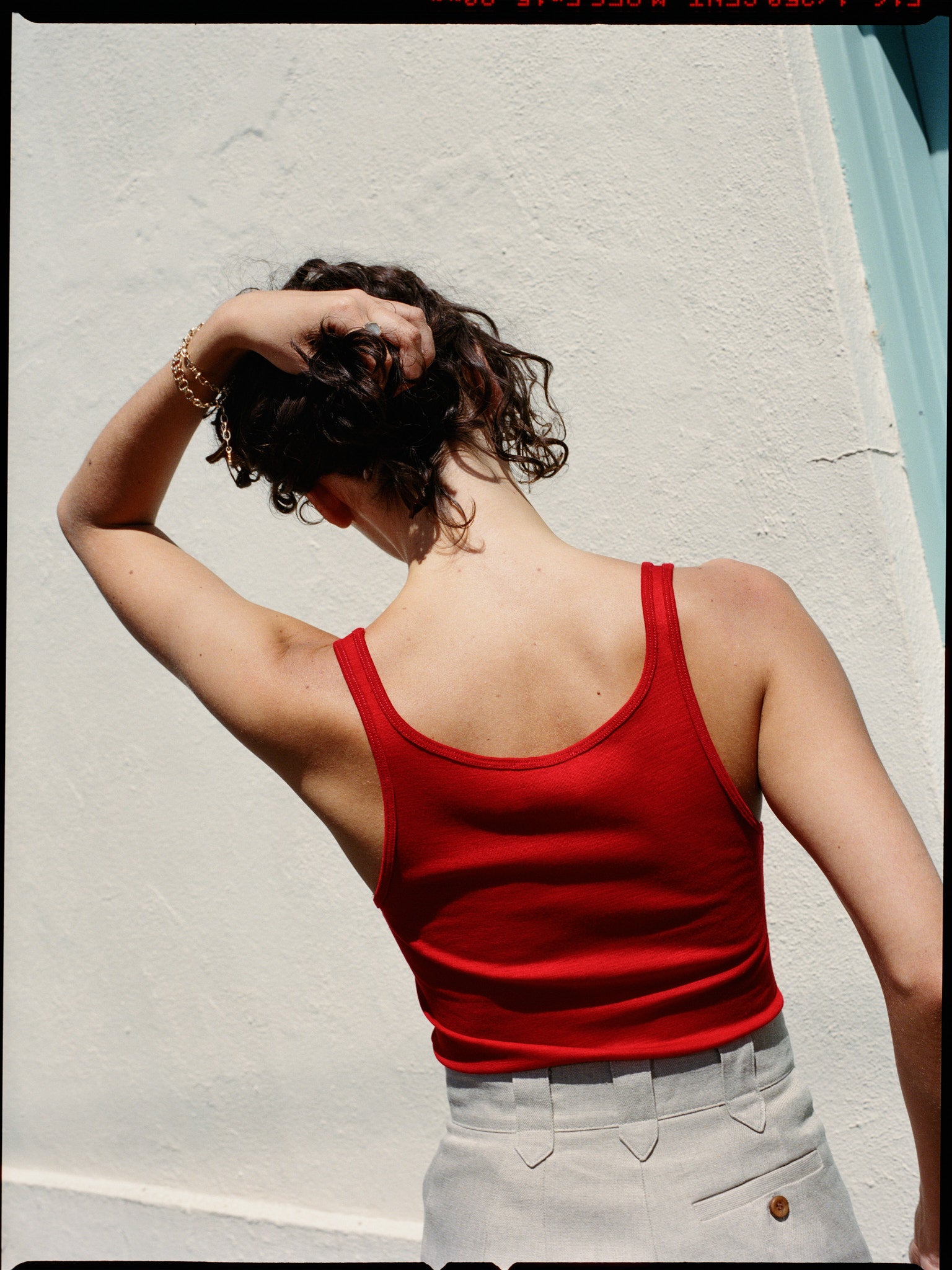 Pre-Order Leah Singlet Tomato Merino