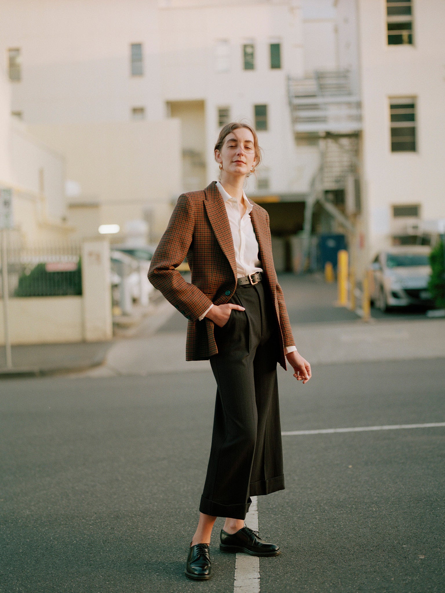 Ines Black Japanese Wool Pants