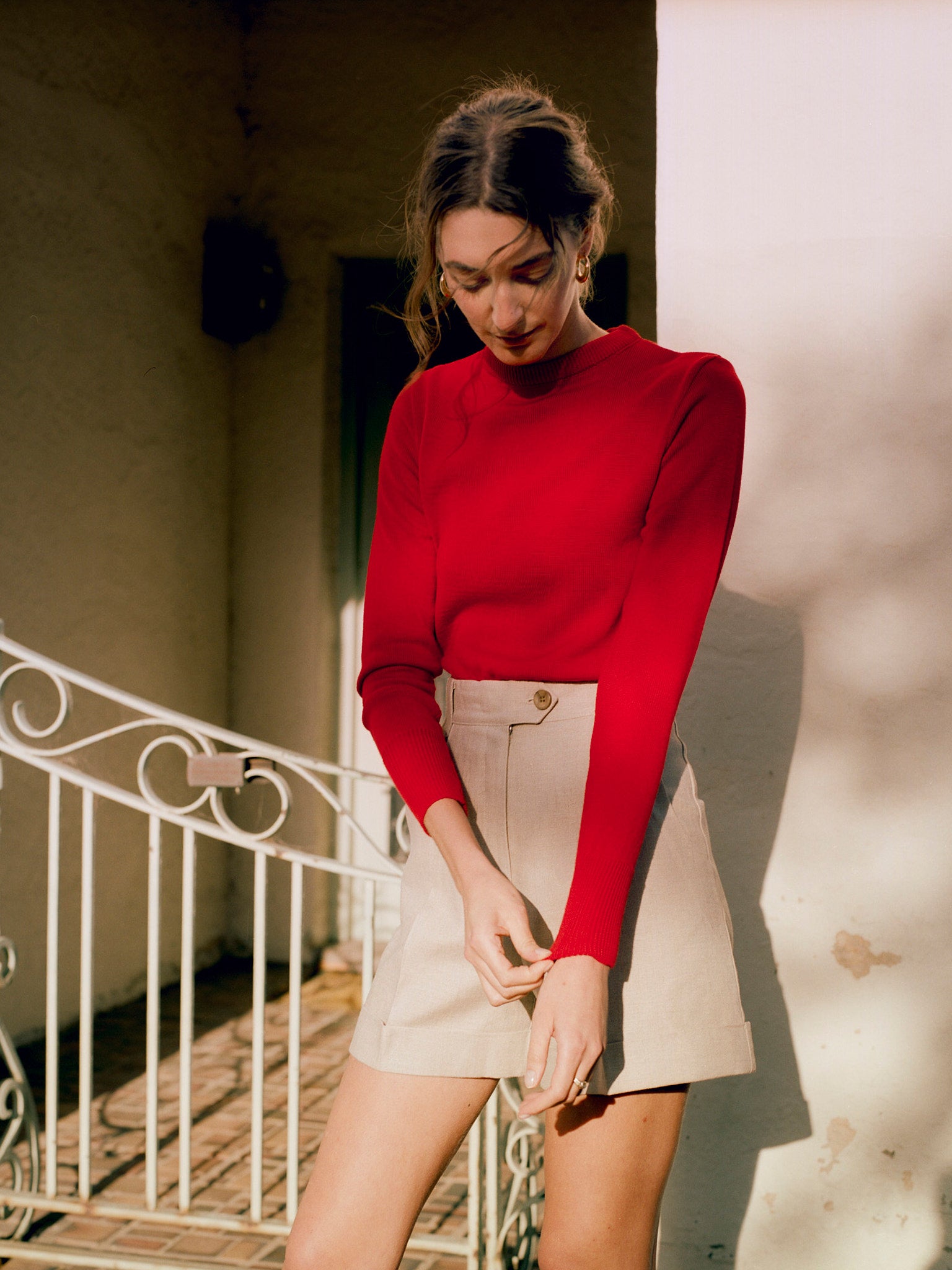 Rufus Tomato Italian Merino Knit