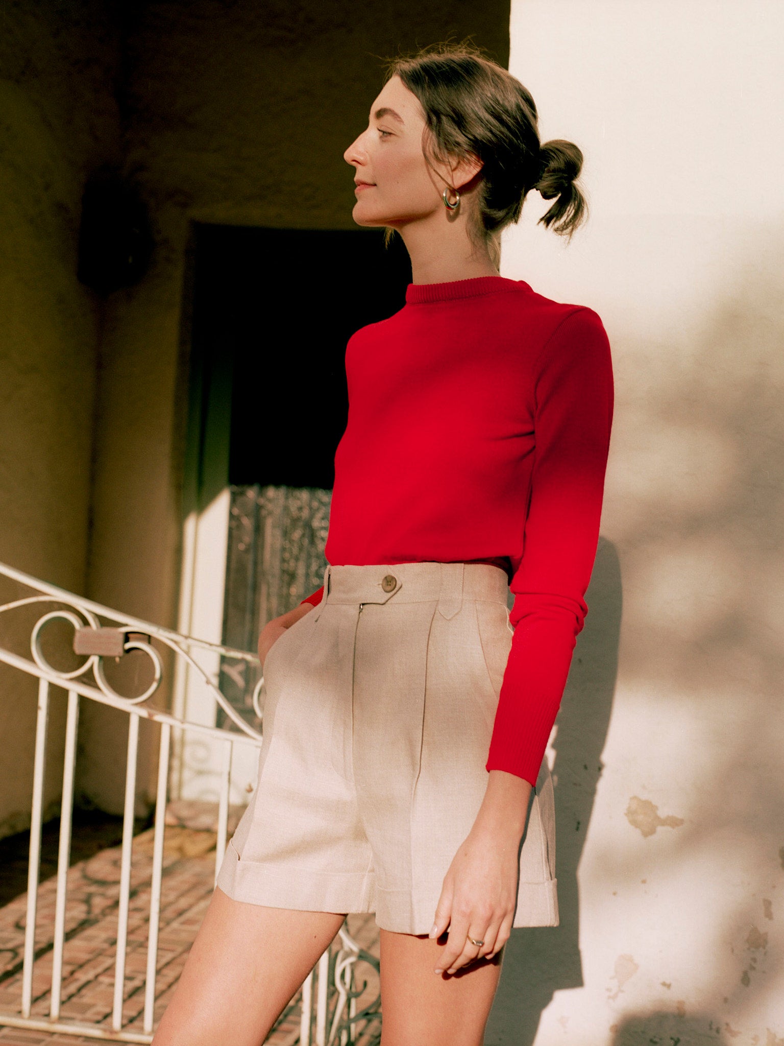 Rufus Tomato Italian Merino Knit