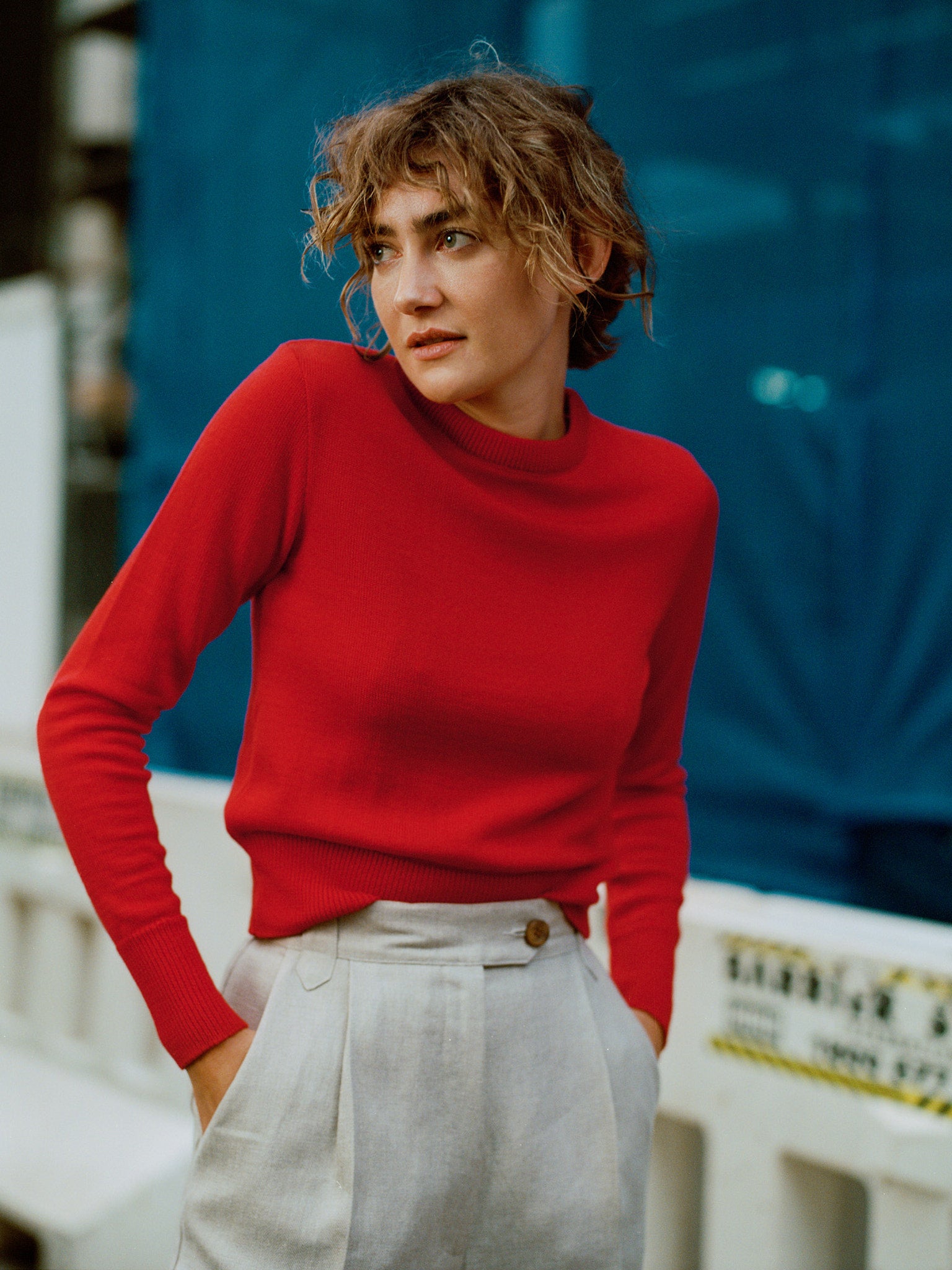 Rufus Tomato Italian Merino Knit