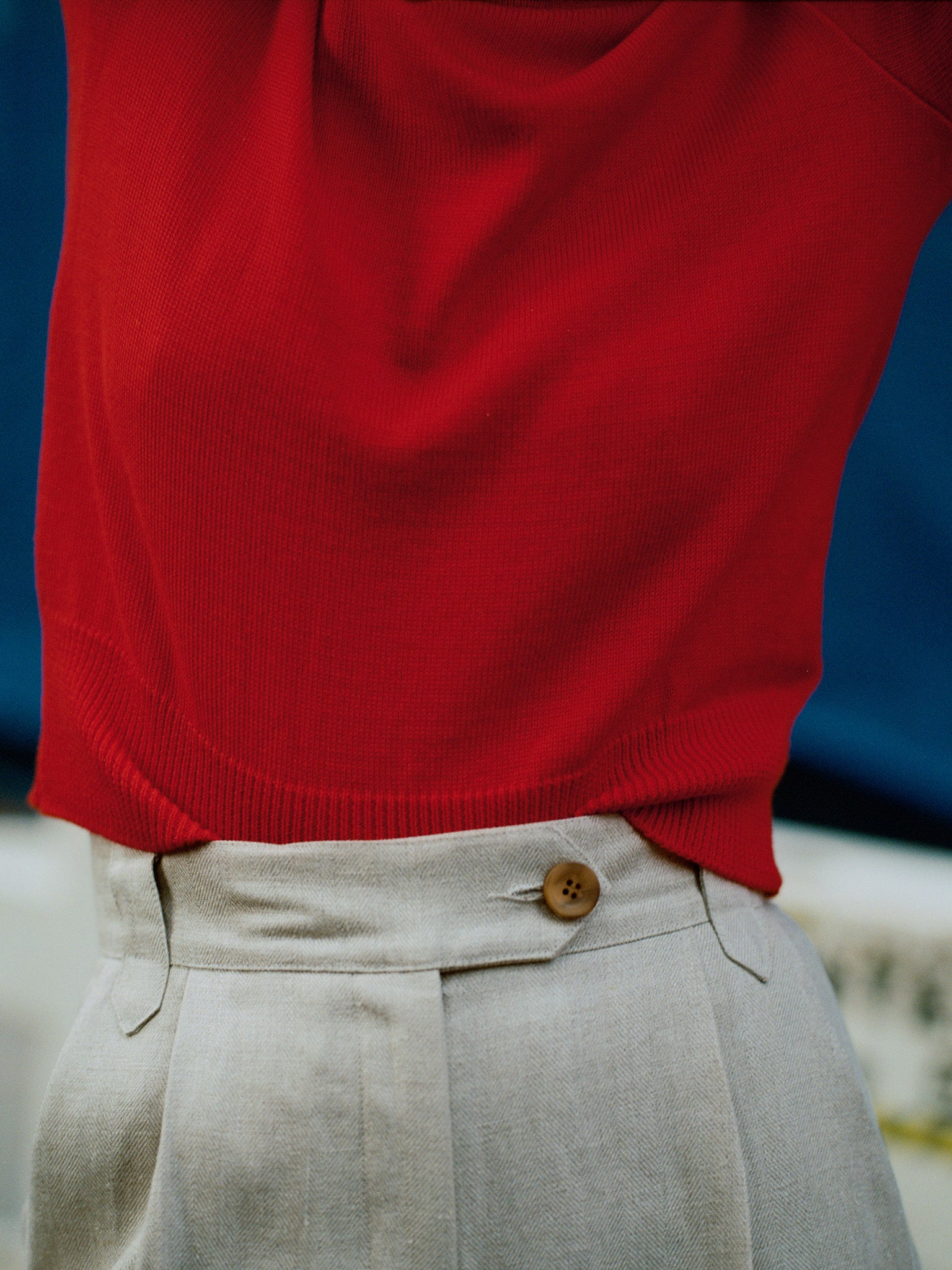 Rufus Tomato Italian Merino Knit