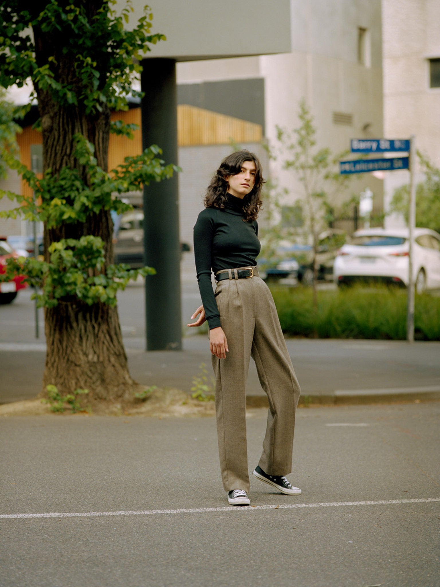 Georgia Australian Black Wool Skivvy