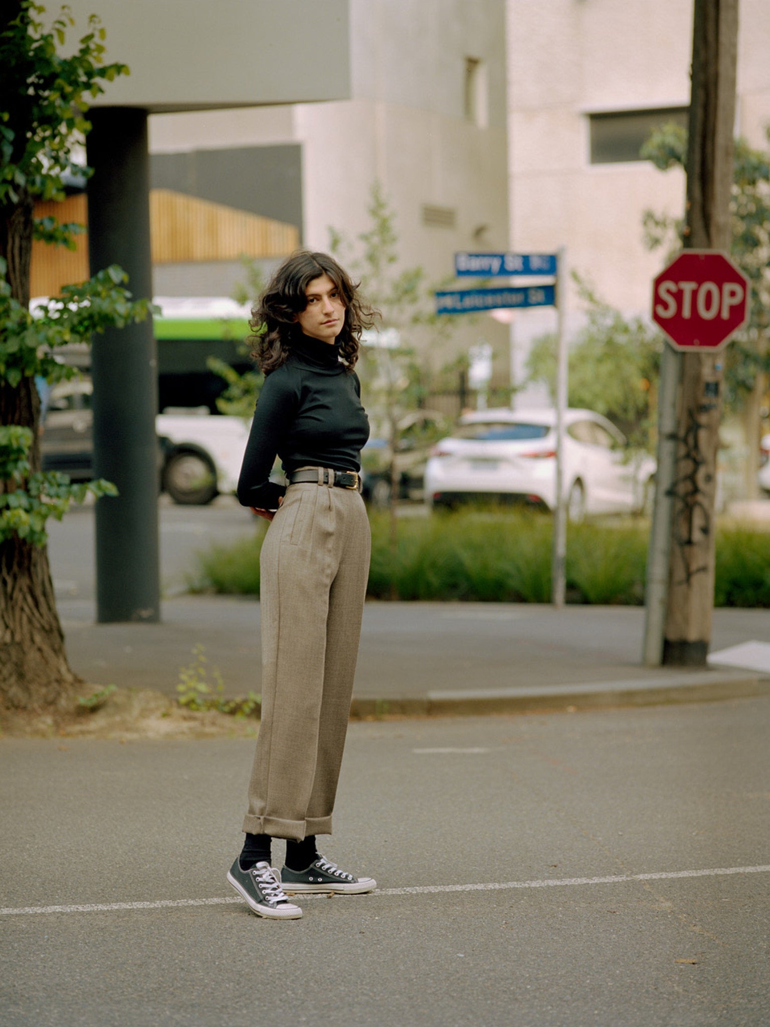 Georgia Australian Black Wool Skivvy