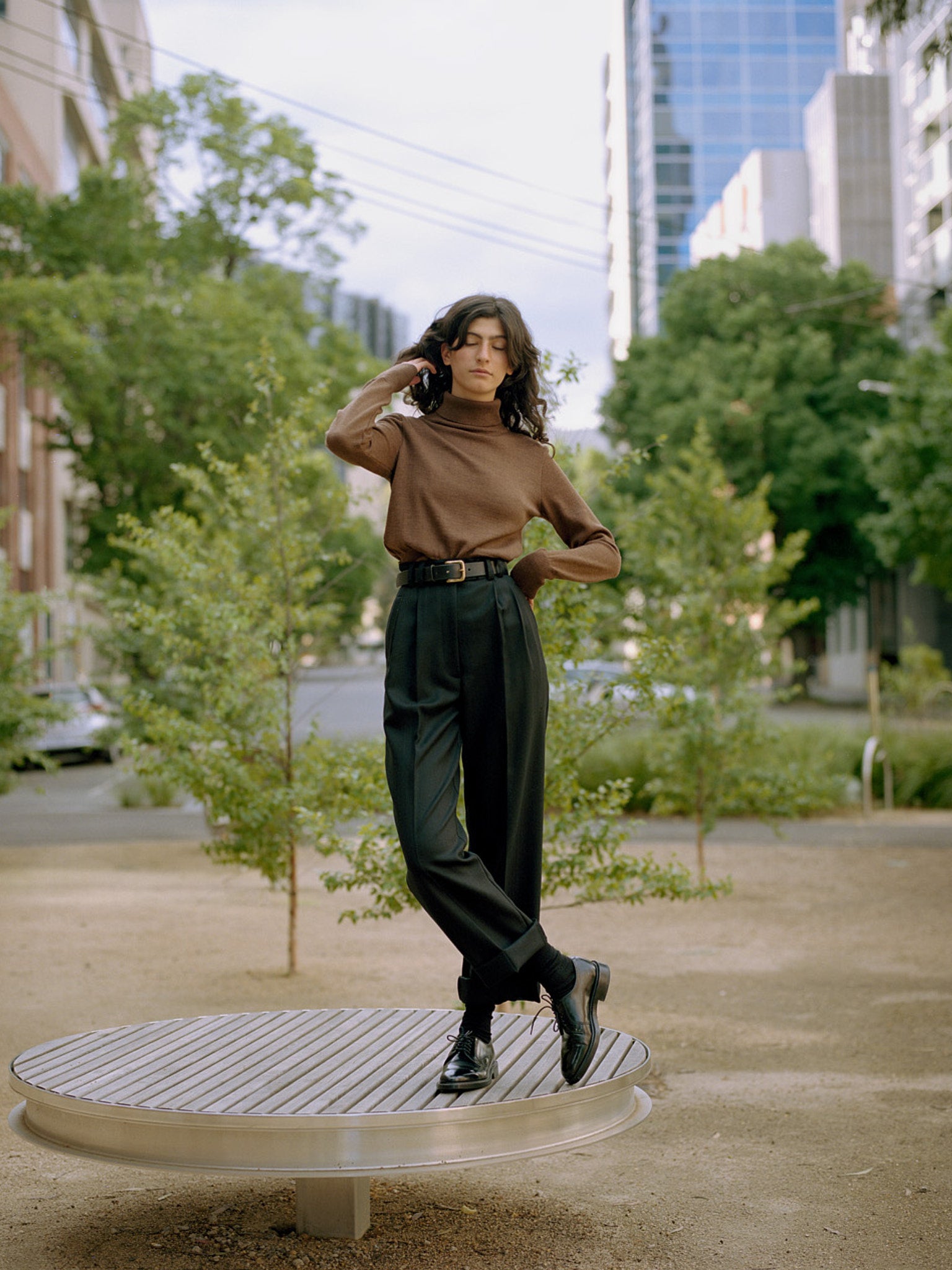 Yu Tailored Black Japanese Twill Wool Pants