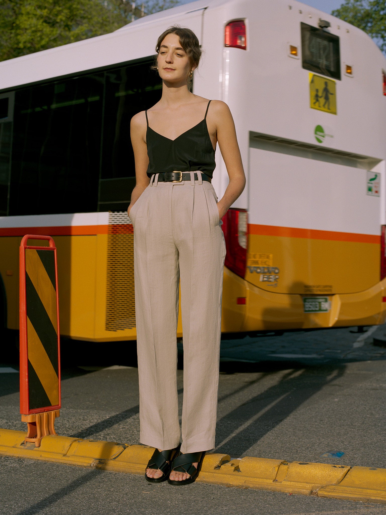 Pre-Order Yu Tailored Oat Japanese Linen Pants